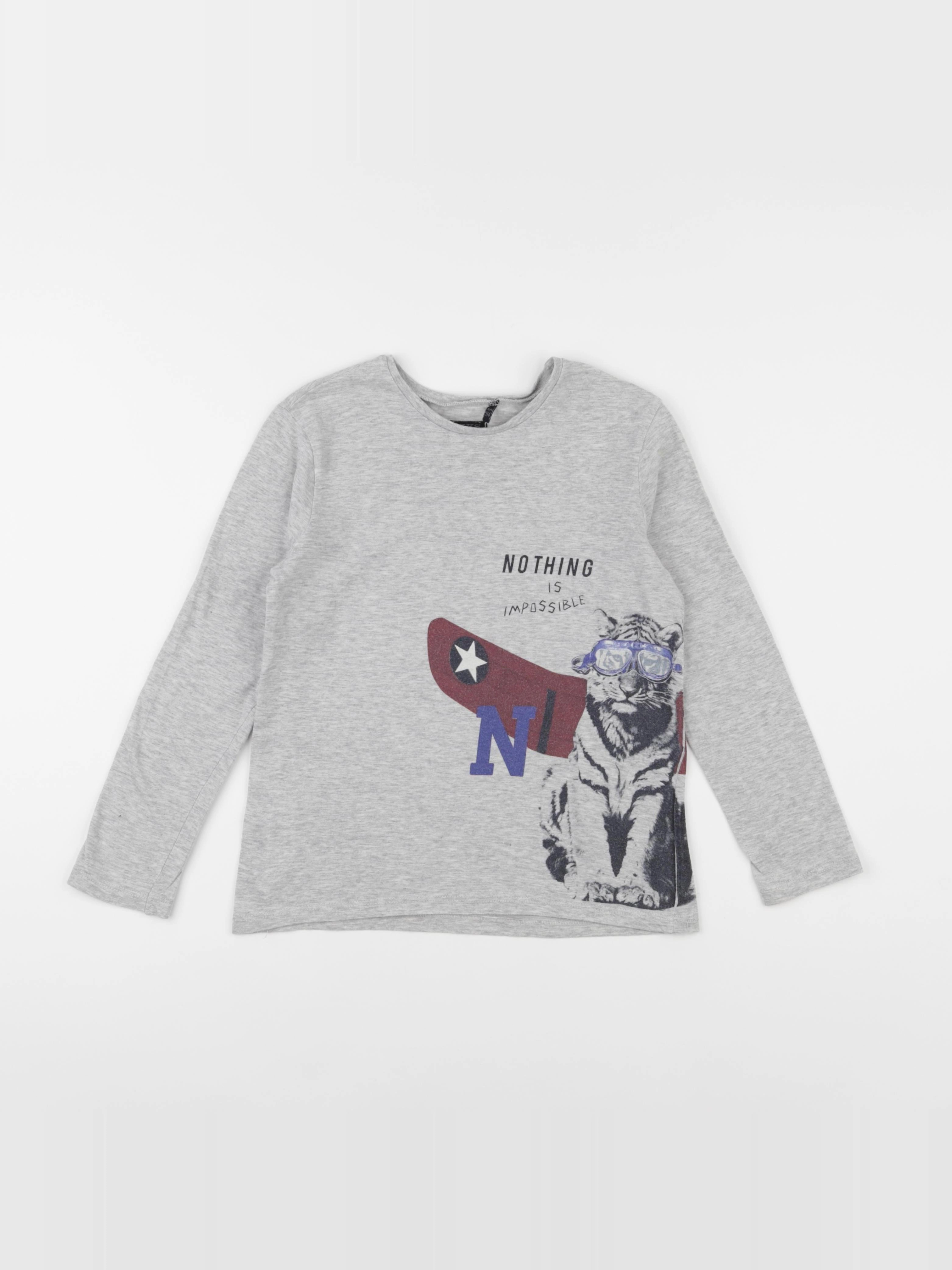 IKKS - tee-shirt gris - 6 ans