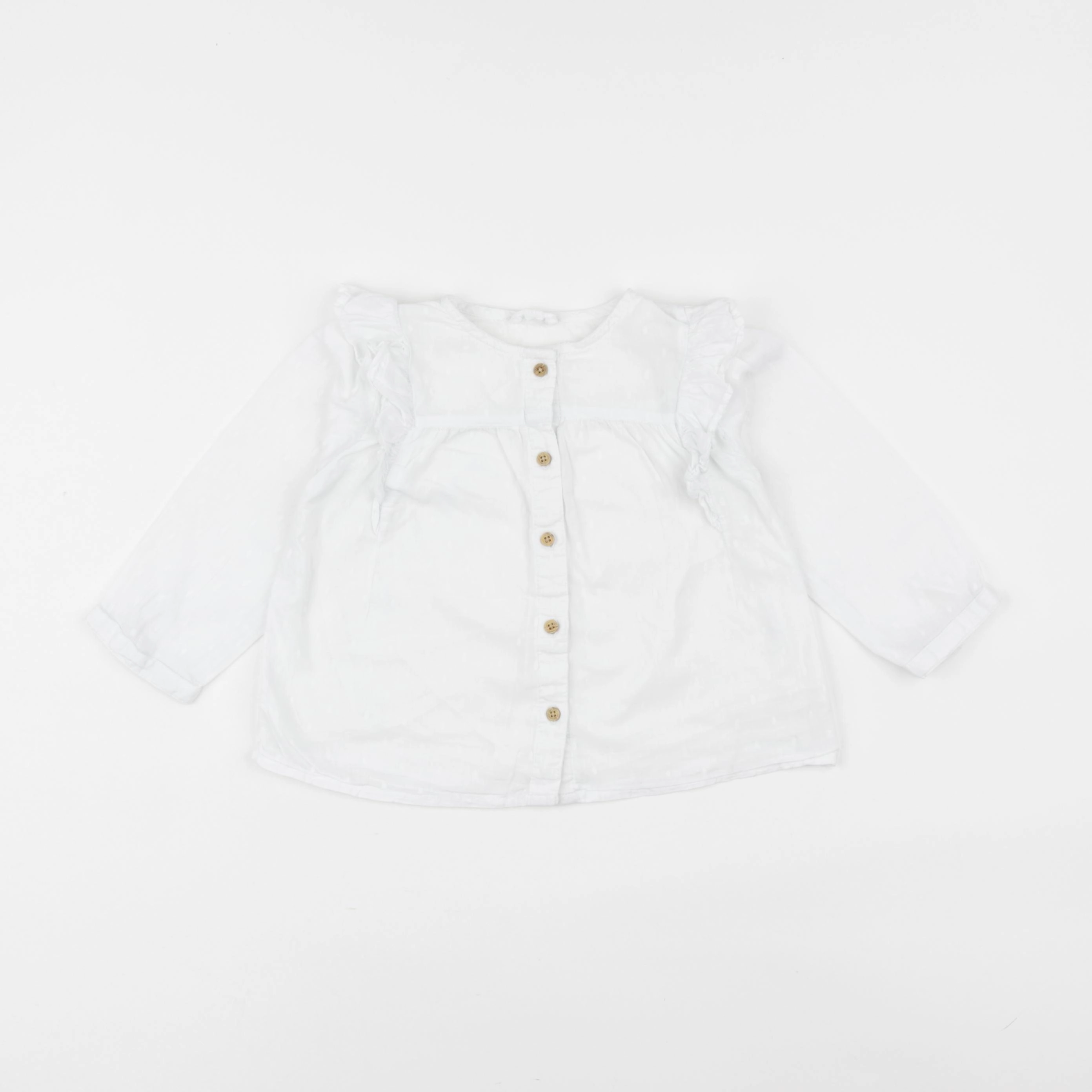 Vertbaudet - blouse blanc - 18 mois