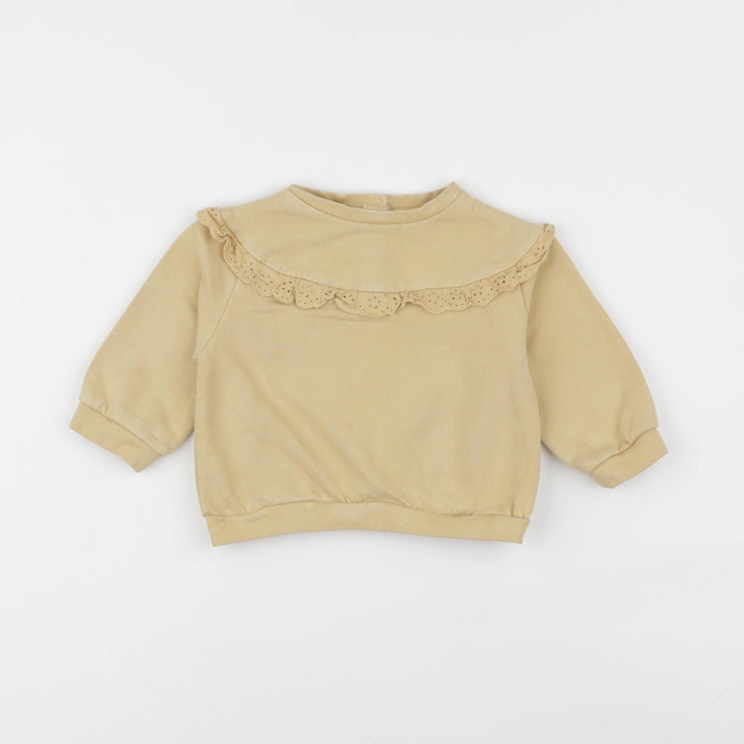 Vertbaudet - sweat jaune - 18 mois