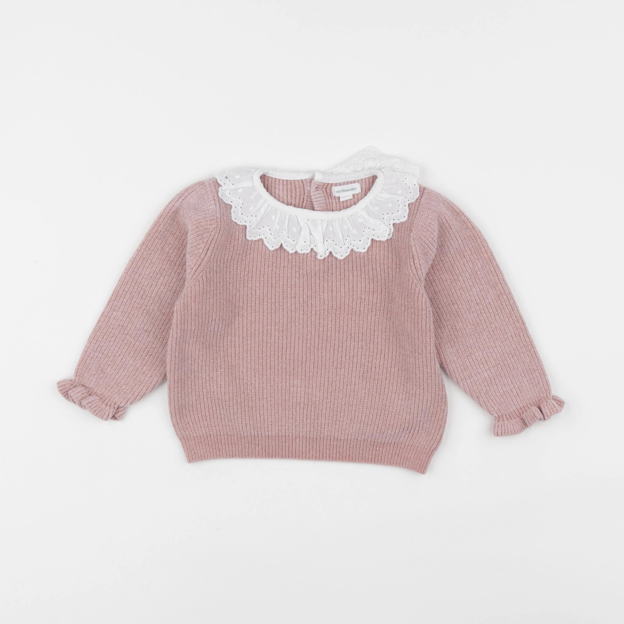 Vertbaudet - pull rose - 18 mois