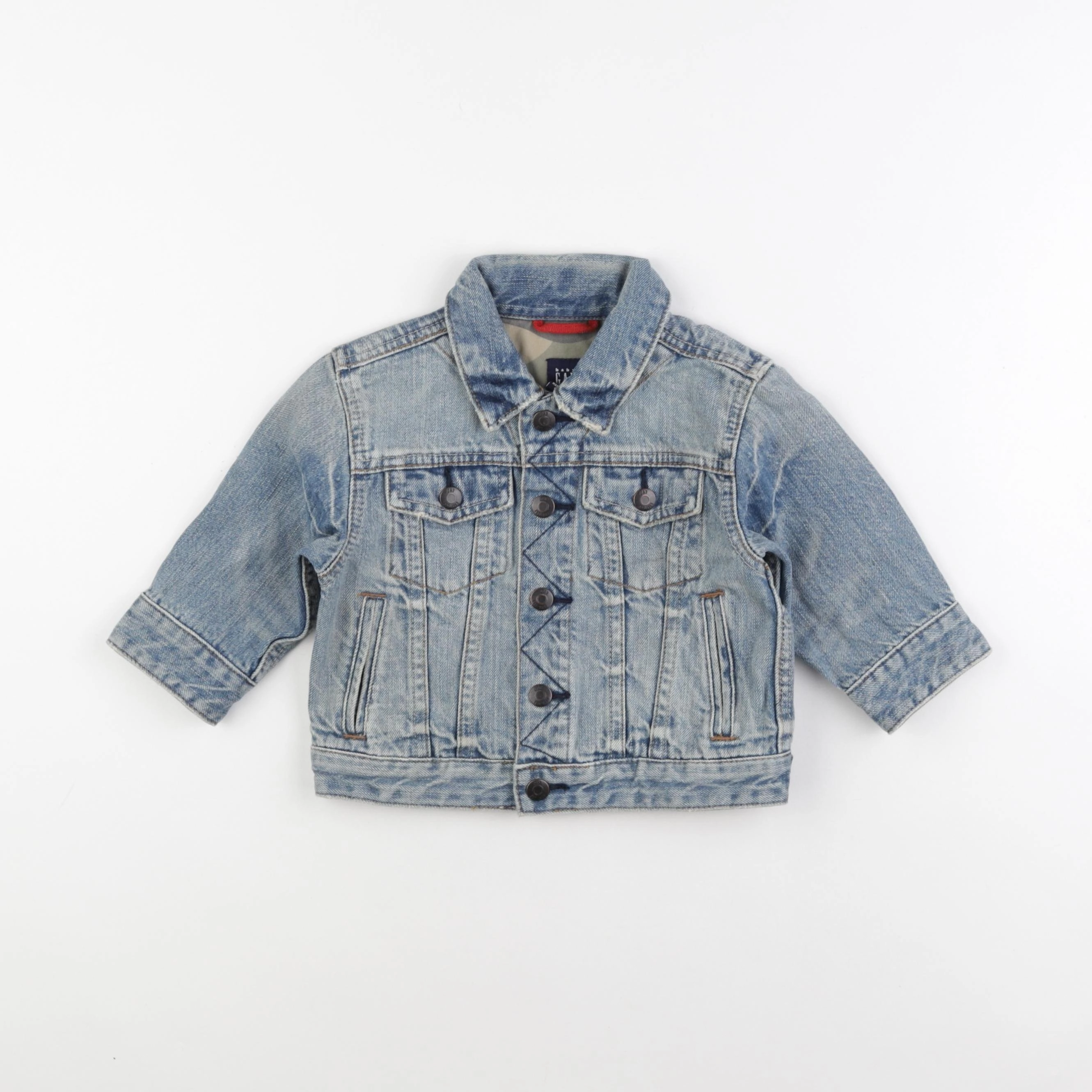 GAP - veste bleu - 12/18 mois