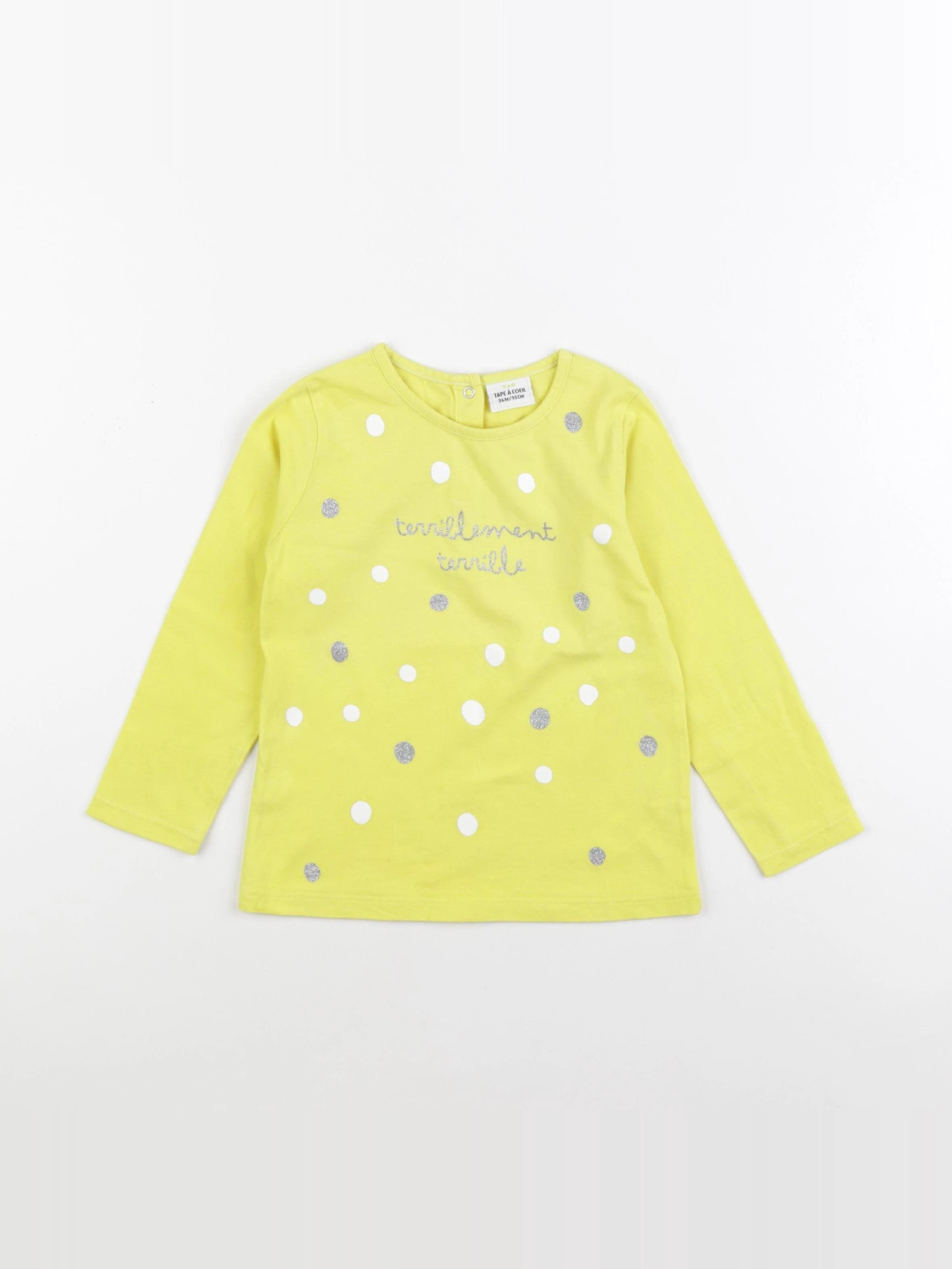 Tape à l'oeil - tee-shirt jaune - 36 mois