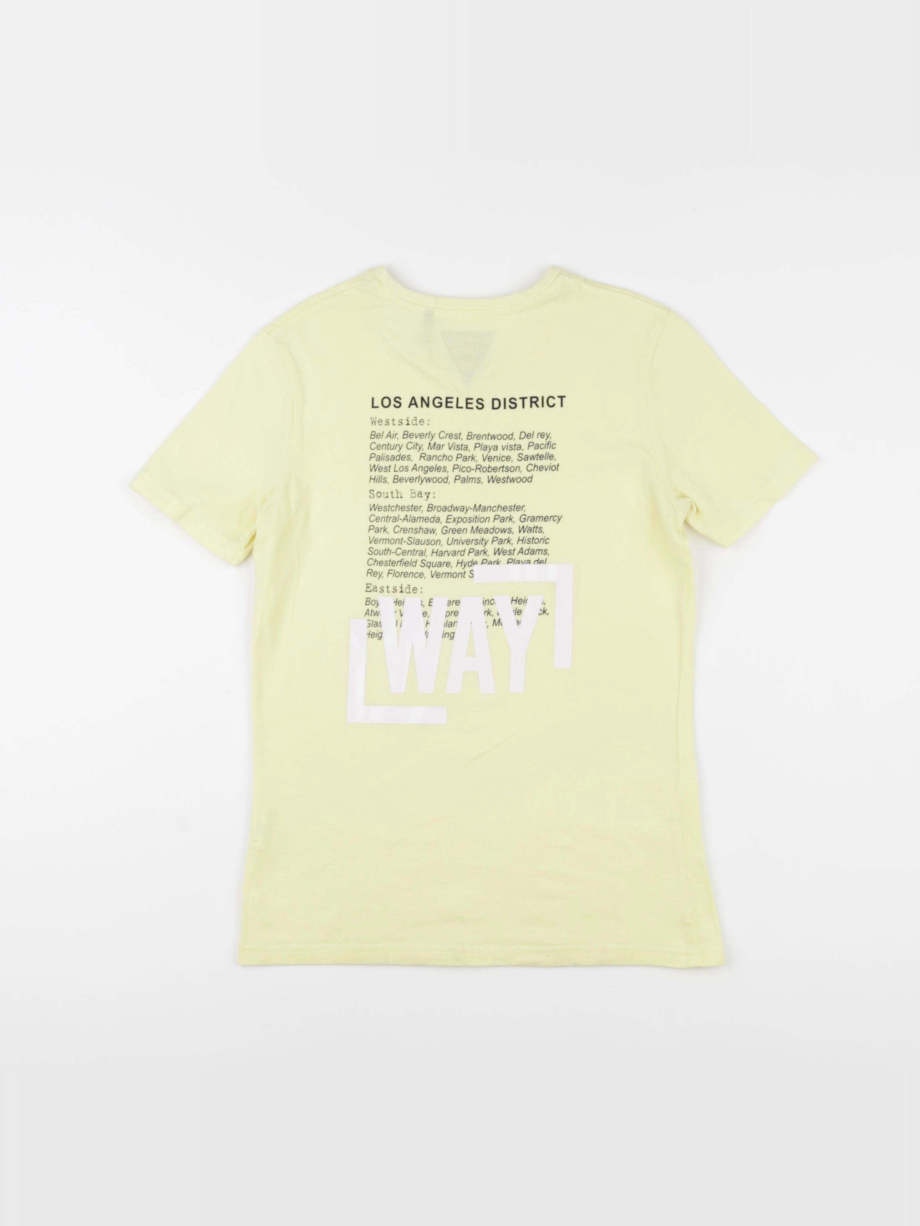IKKS - tee-shirt imprimé au dos jaune - 10 ans