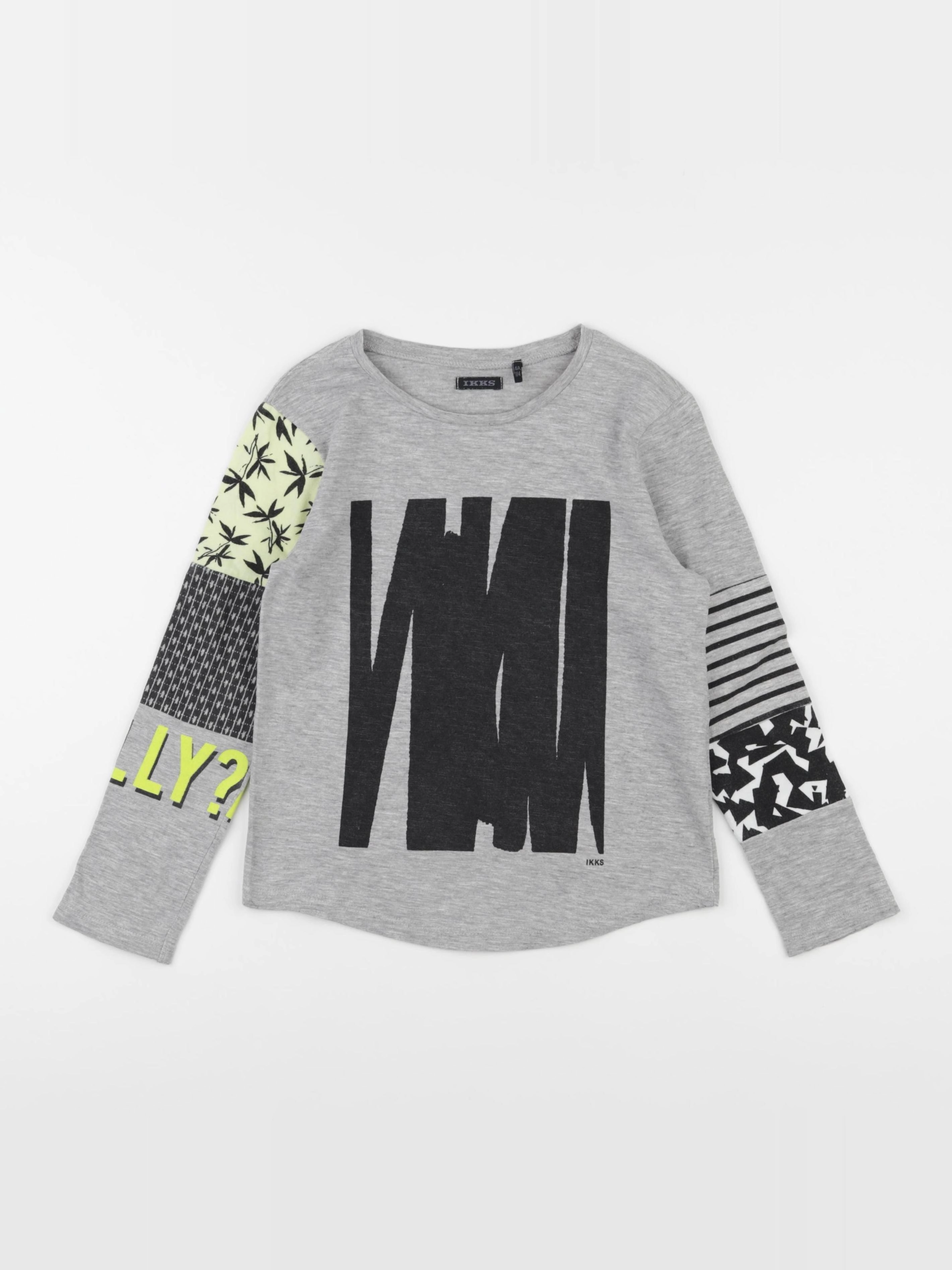 IKKS - tee-shirt gris - 6 ans