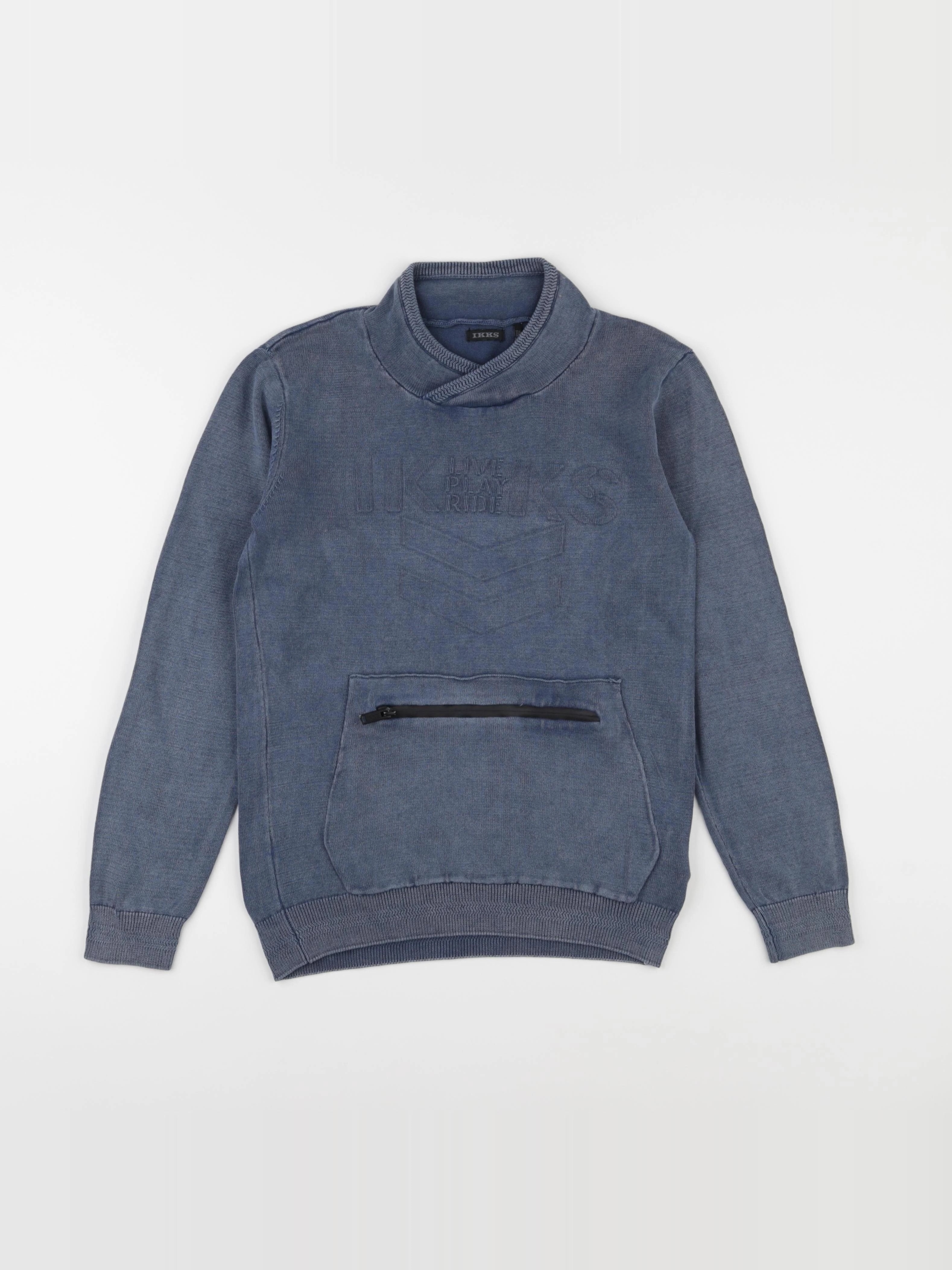 IKKS - pull bleu - 10 ans