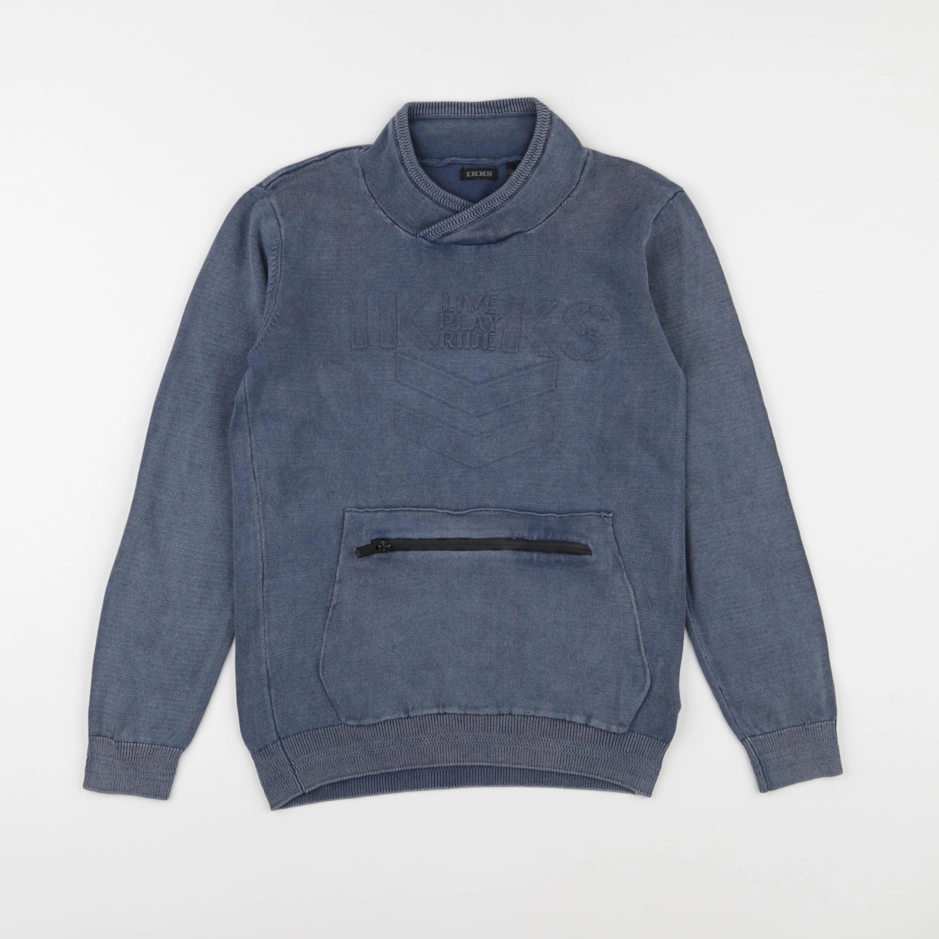 IKKS - pull bleu - 10 ans