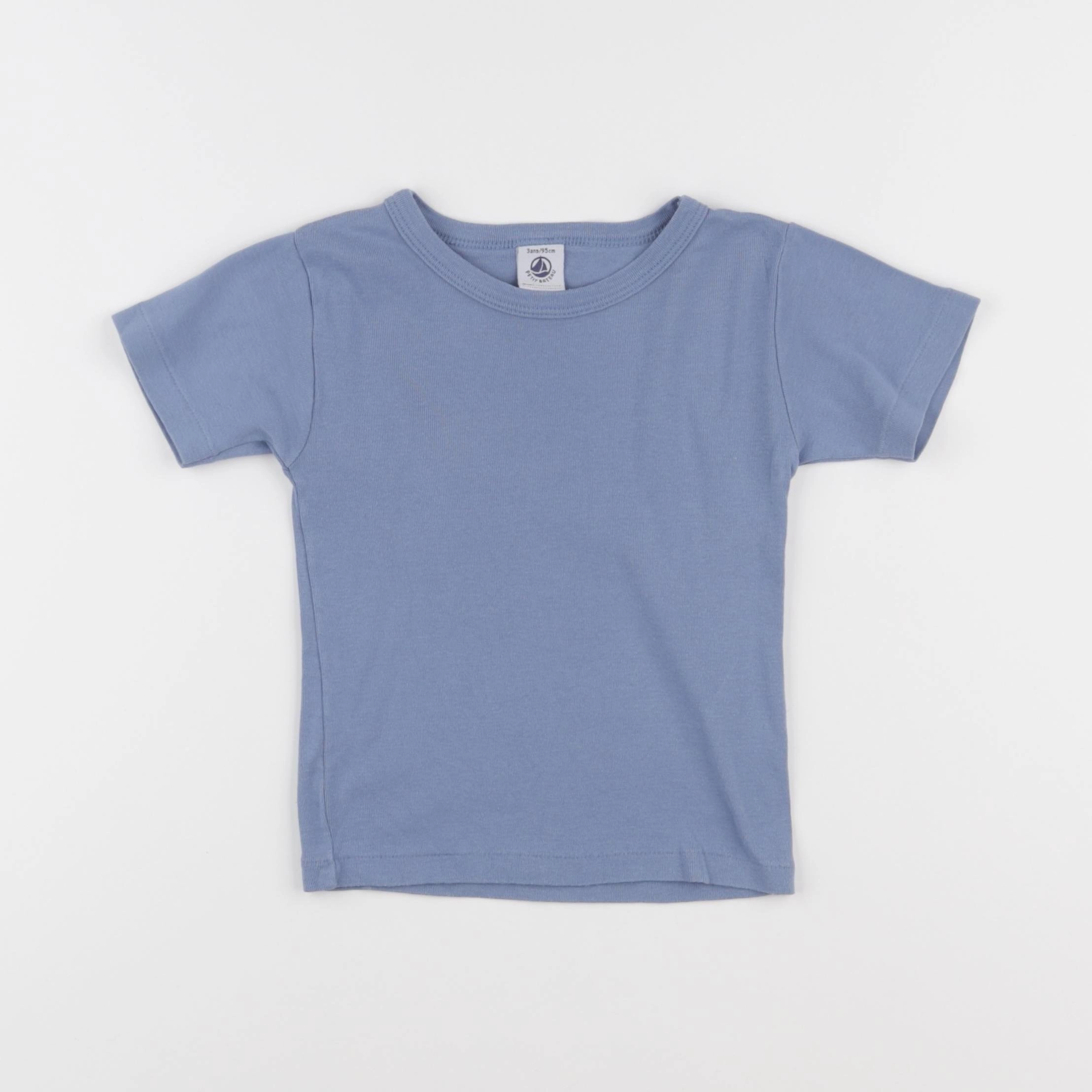 Petit Bateau - maillot de corps bleu - 3 ans