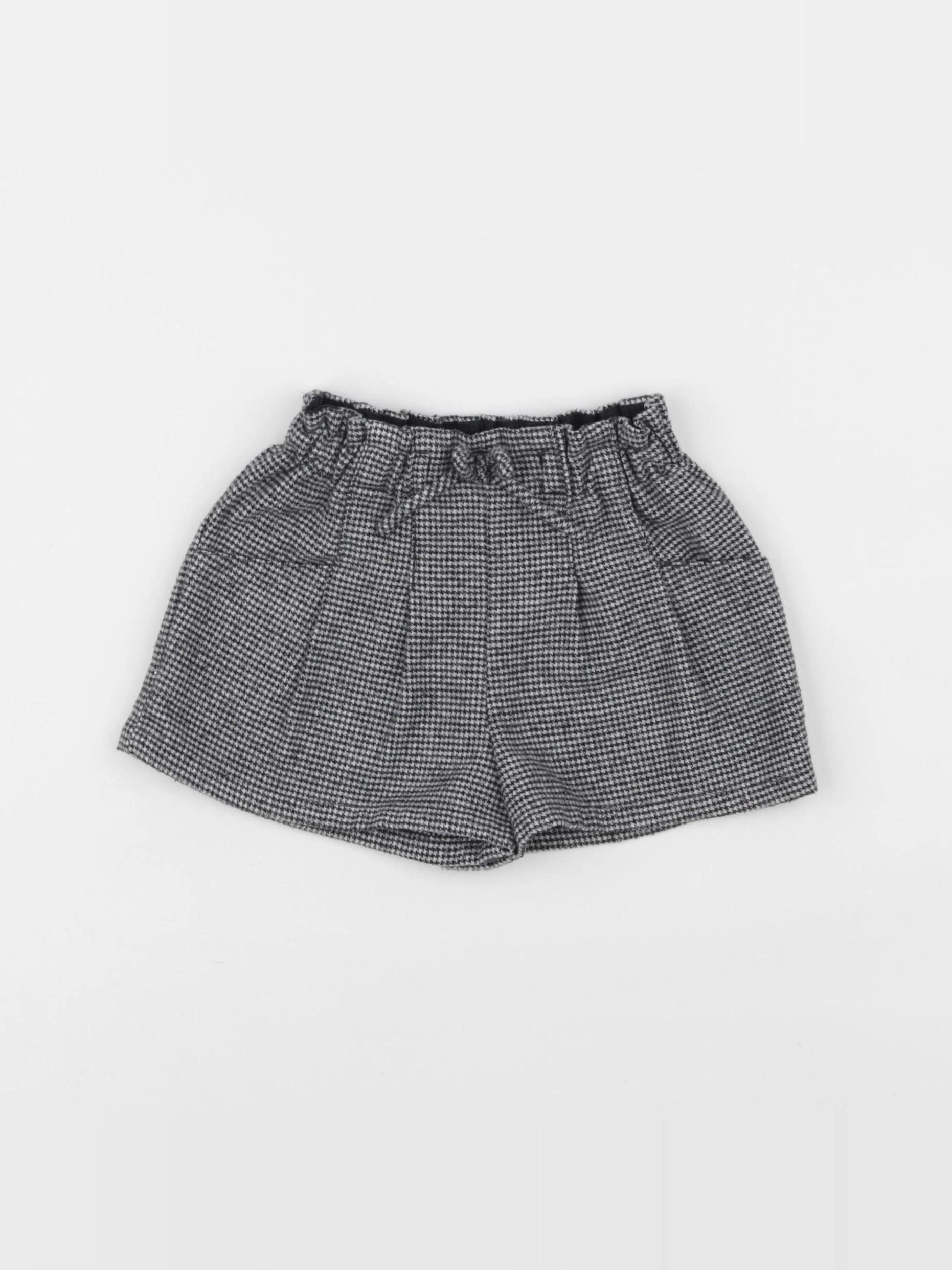Zara - short gris - 9/12 mois