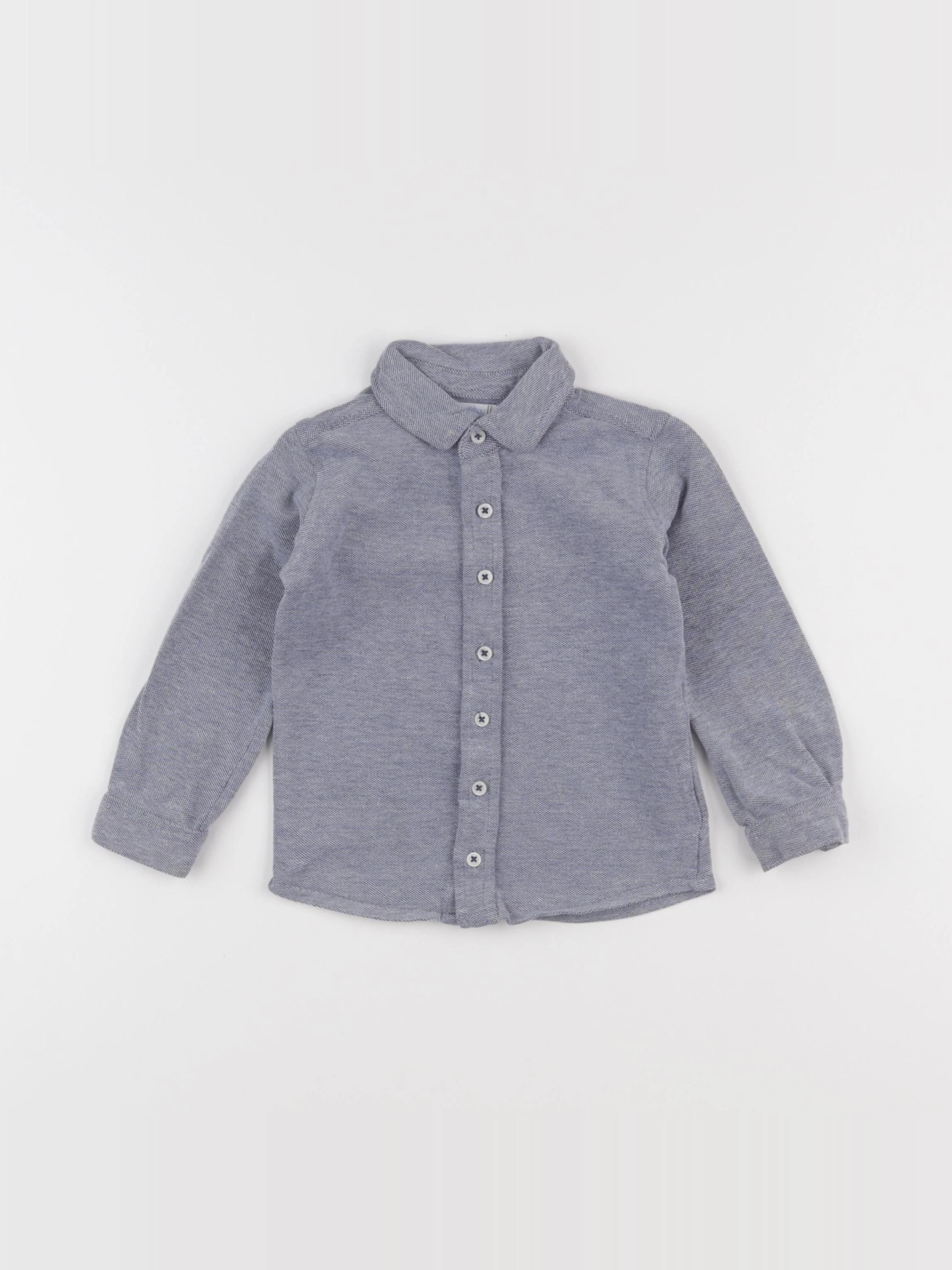 Boutchou - chemise bleu - 24 mois