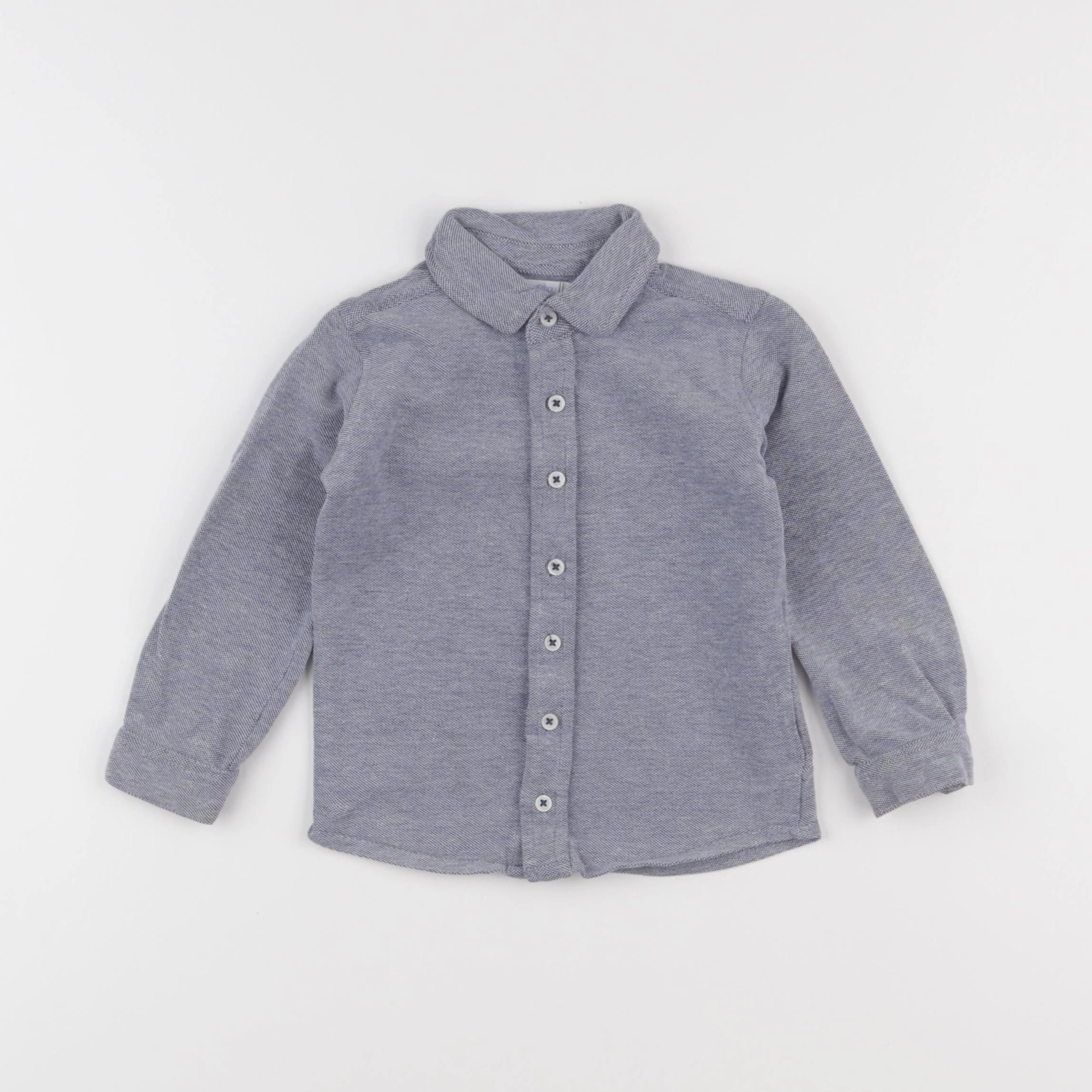 Boutchou - chemise bleu - 24 mois
