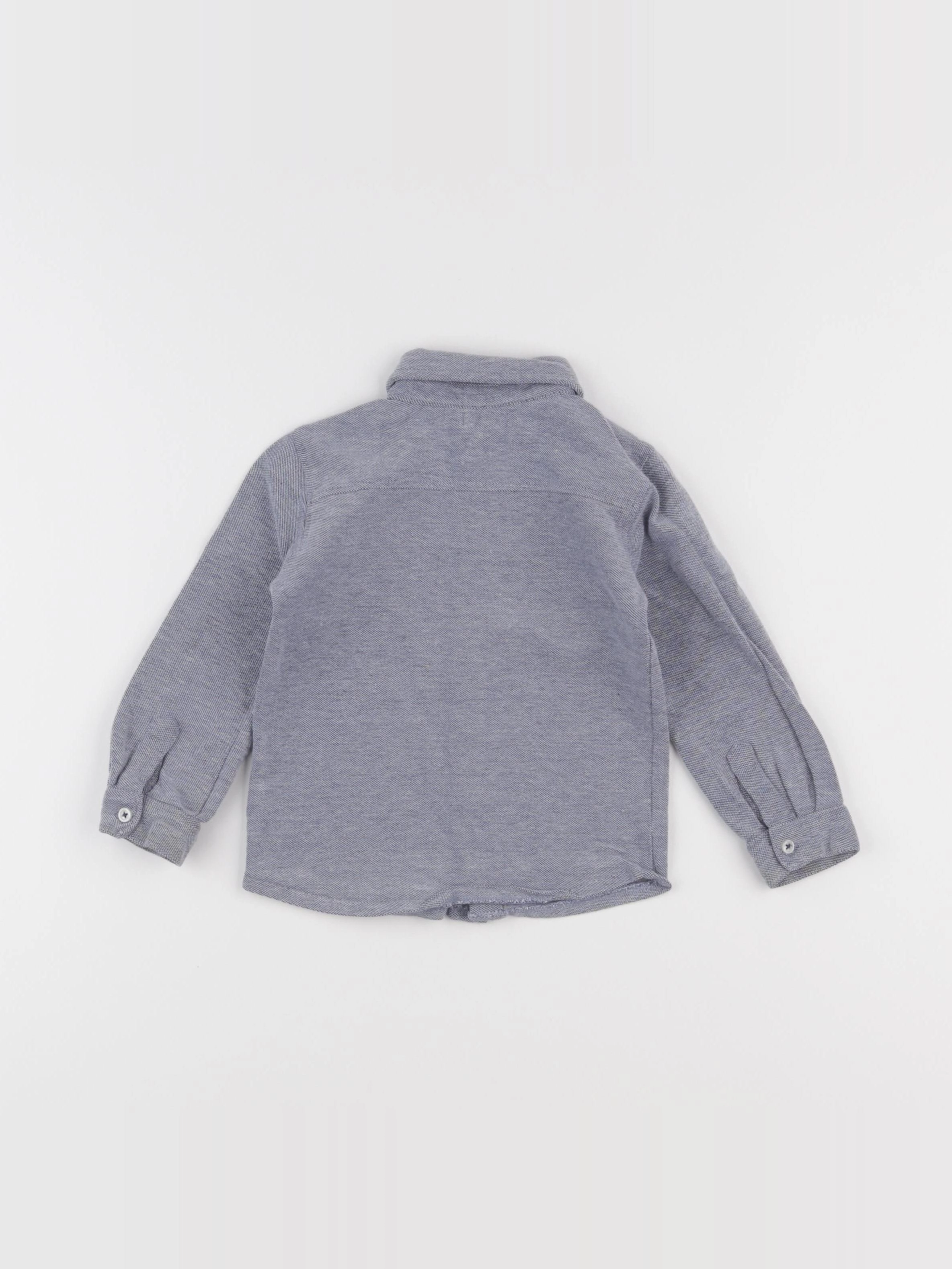 Boutchou - chemise bleu - 24 mois