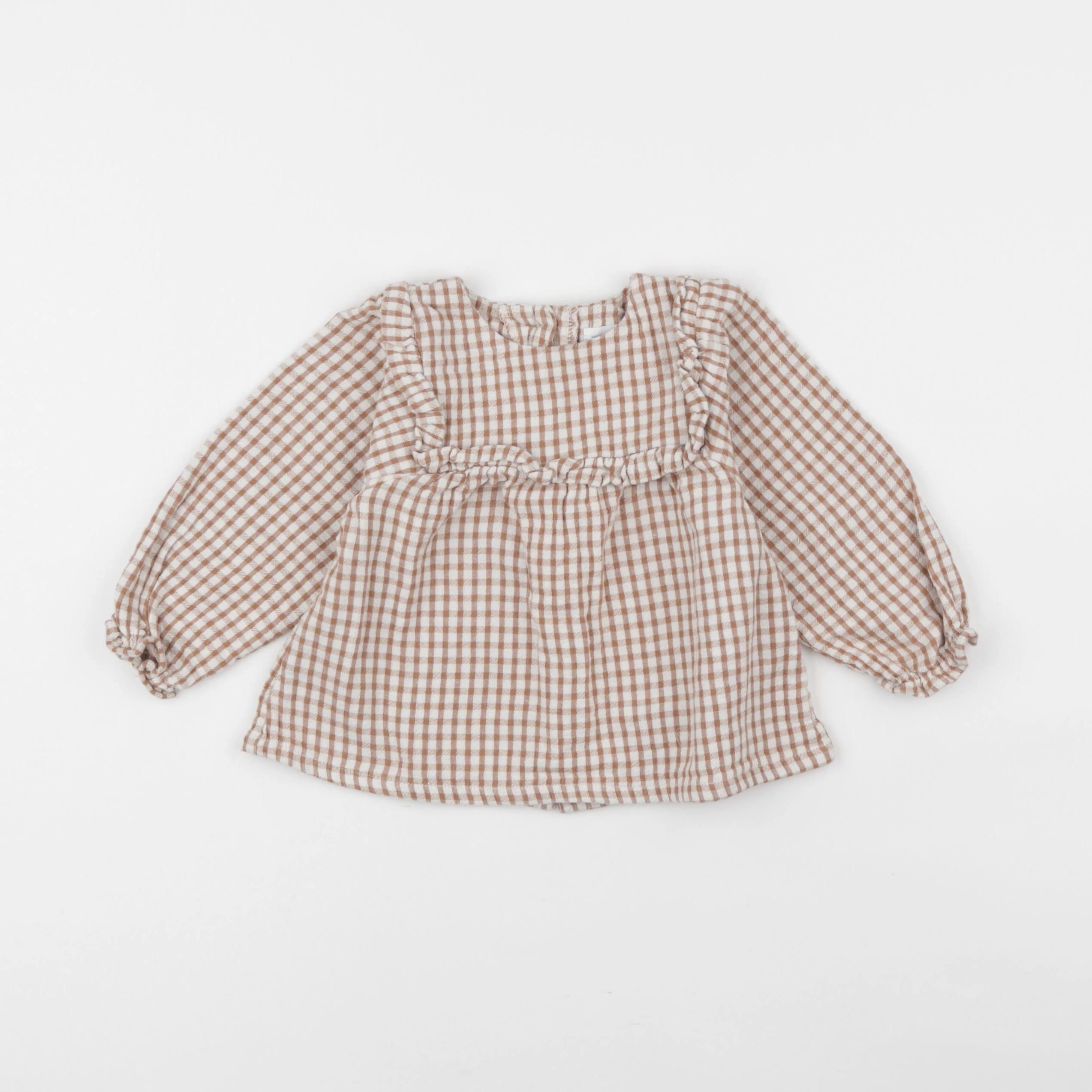 Vertbaudet - blouse beige - 12 mois
