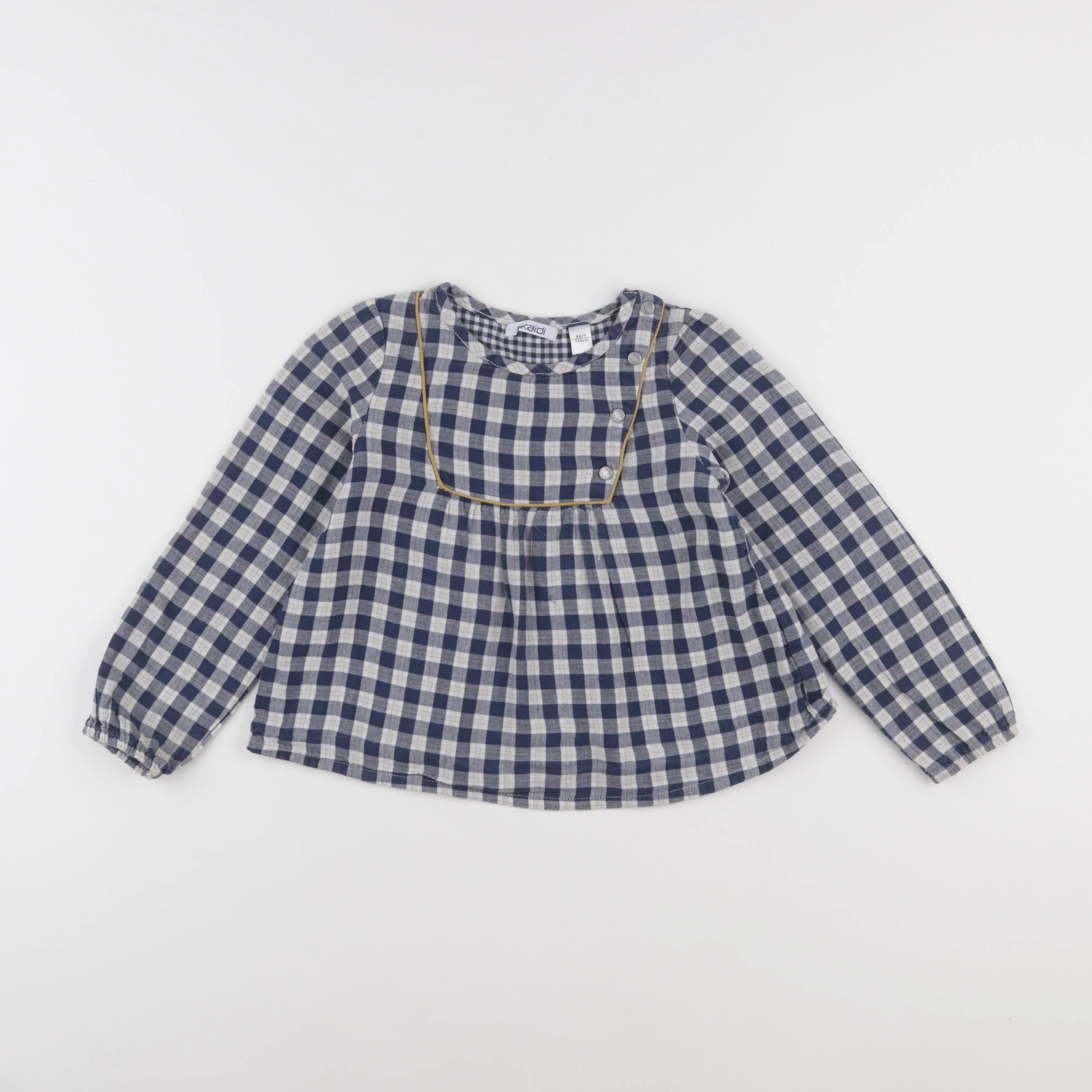 Okaidi - blouse bleu, beige - 6 ans