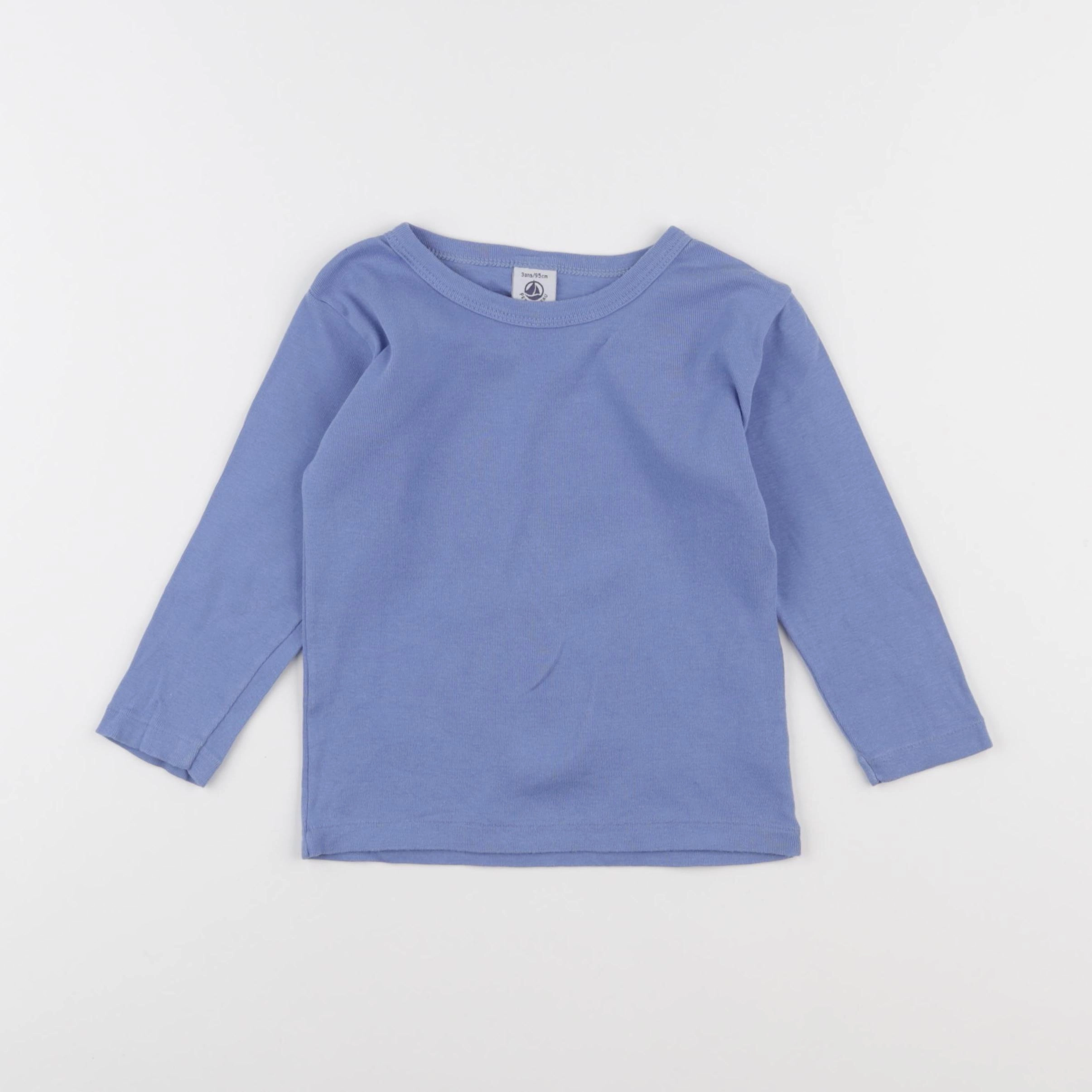 Petit Bateau - maillot de corps bleu - 3 ans
