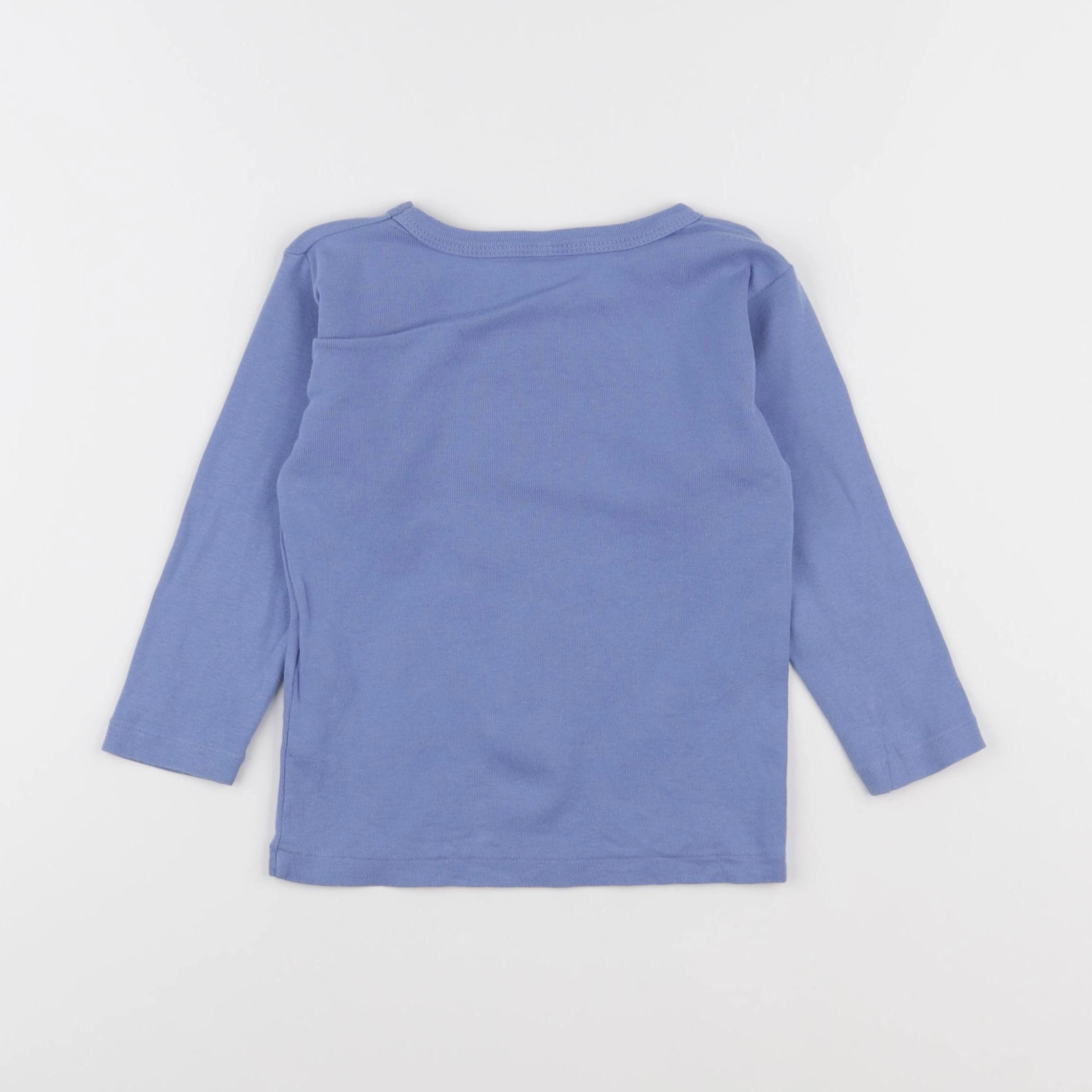 Petit Bateau - maillot de corps bleu - 3 ans