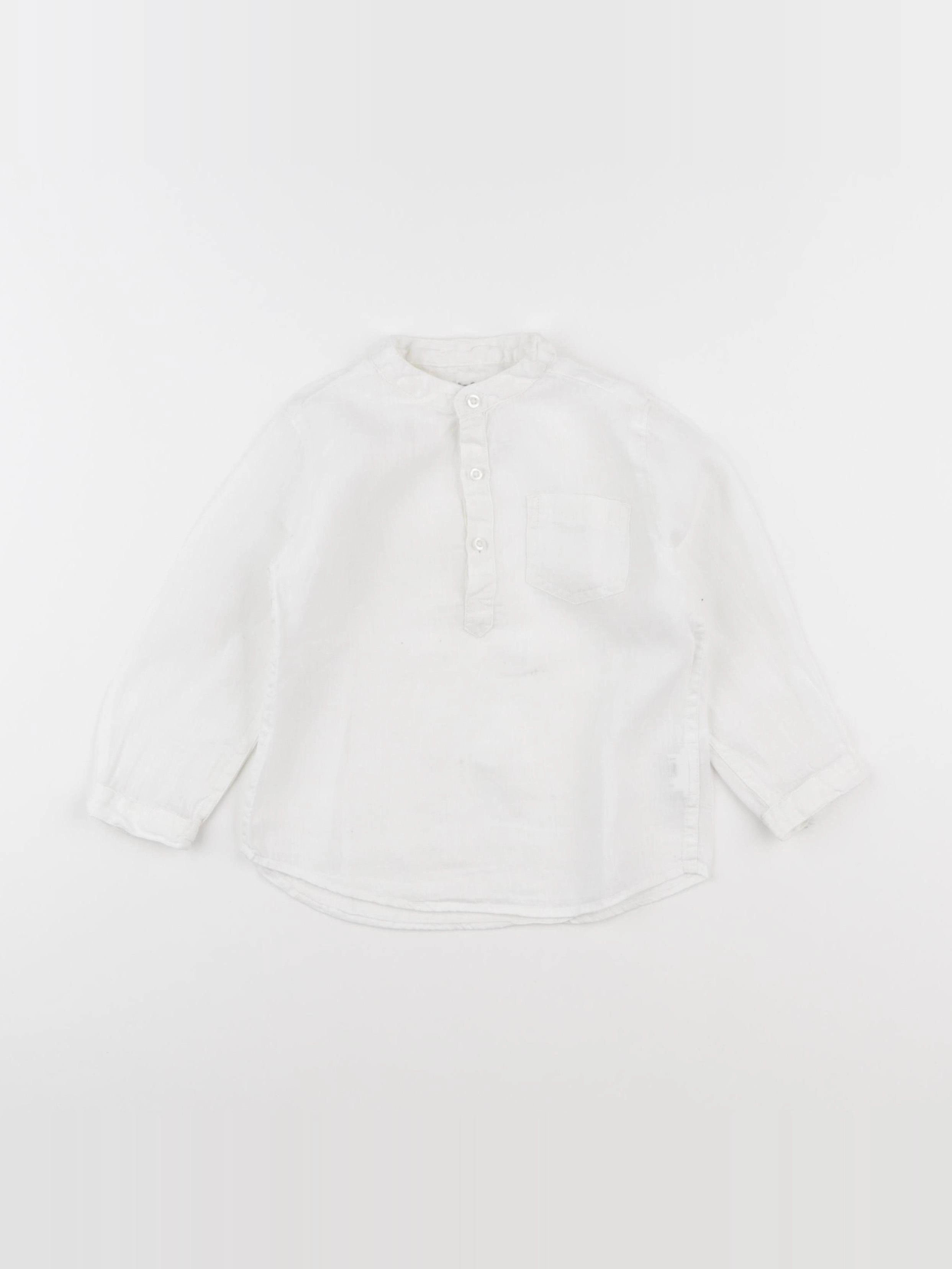 Boutchou - chemise blanc - 24 mois
