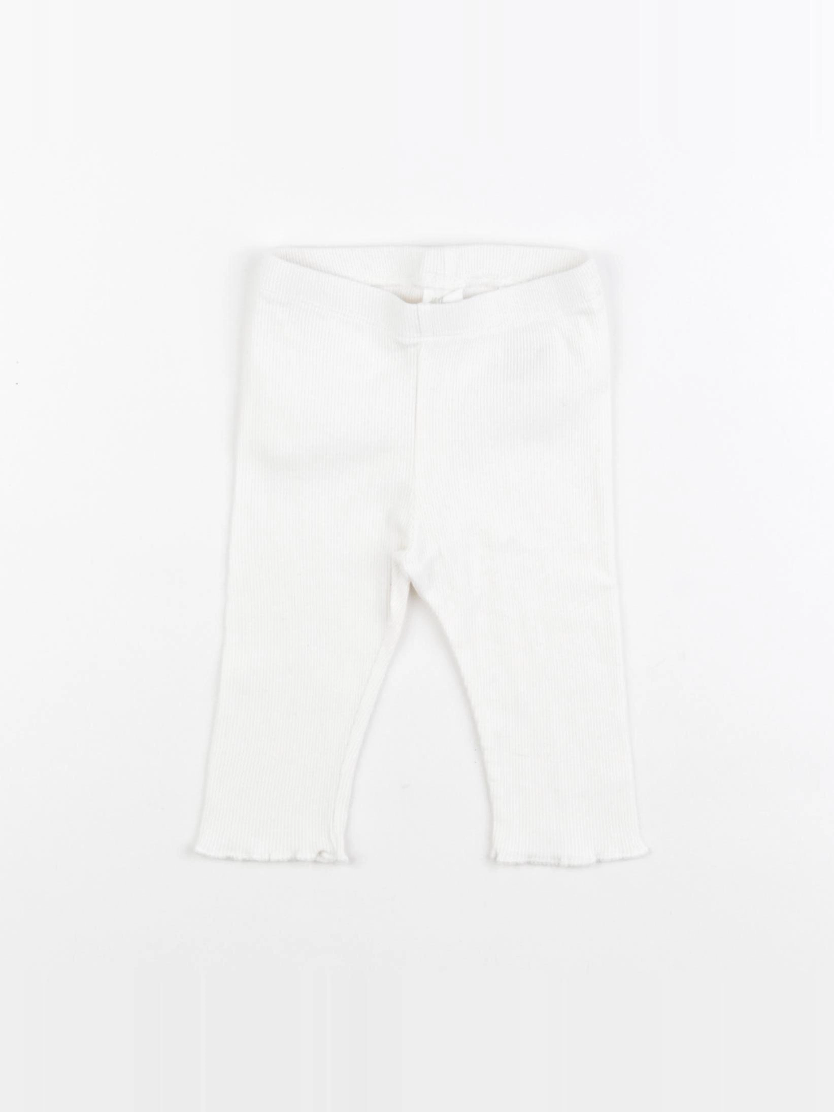 H&M - legging blanc - 3/6 mois