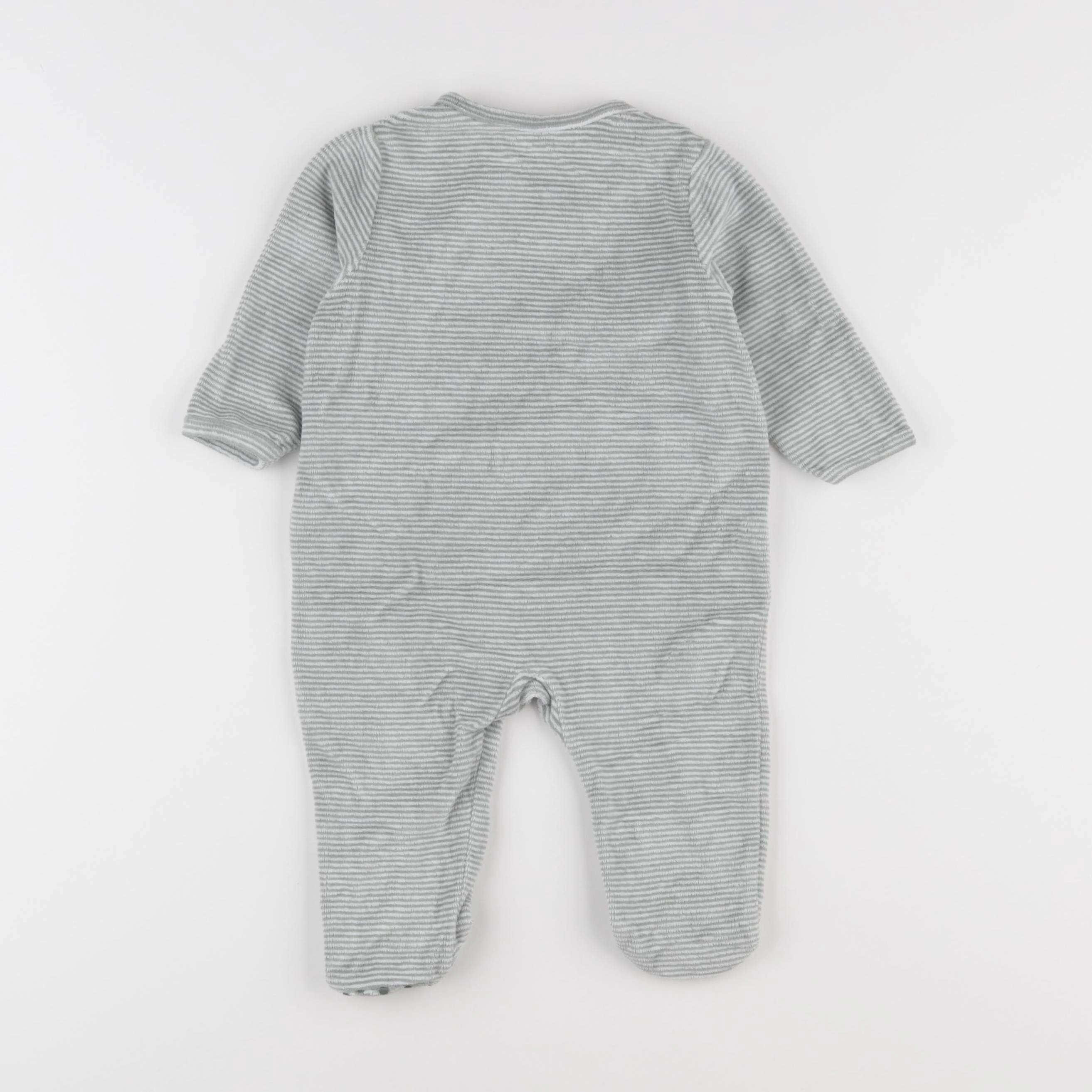 Vertbaudet - pyjama velours vert - 9 mois