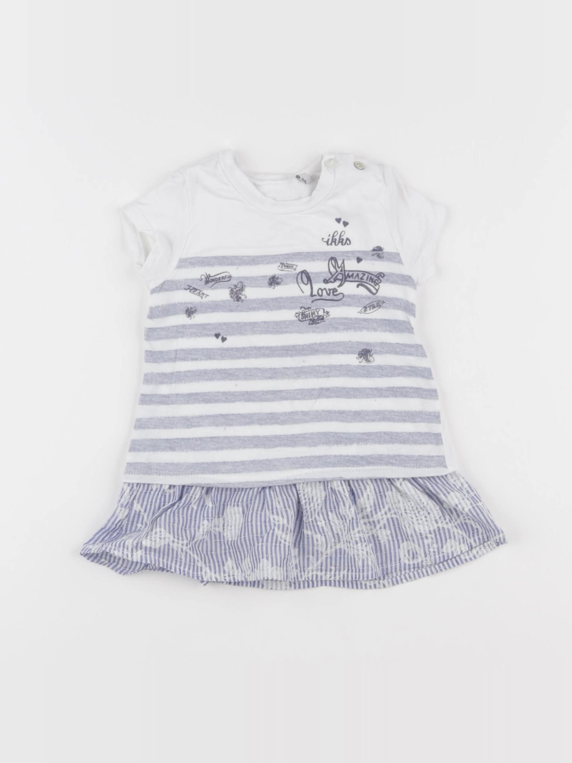 IKKS - robe blanc - 6 mois