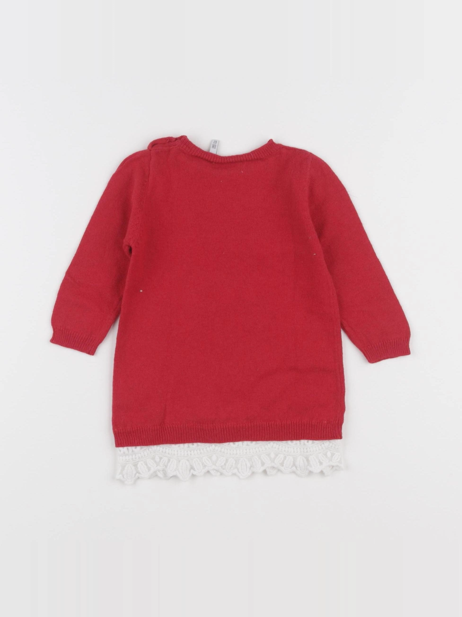 IKKS - robe rouge - 6 mois