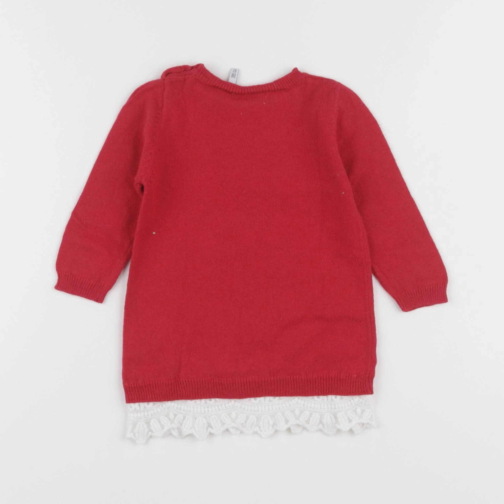 IKKS - robe rouge - 6 mois