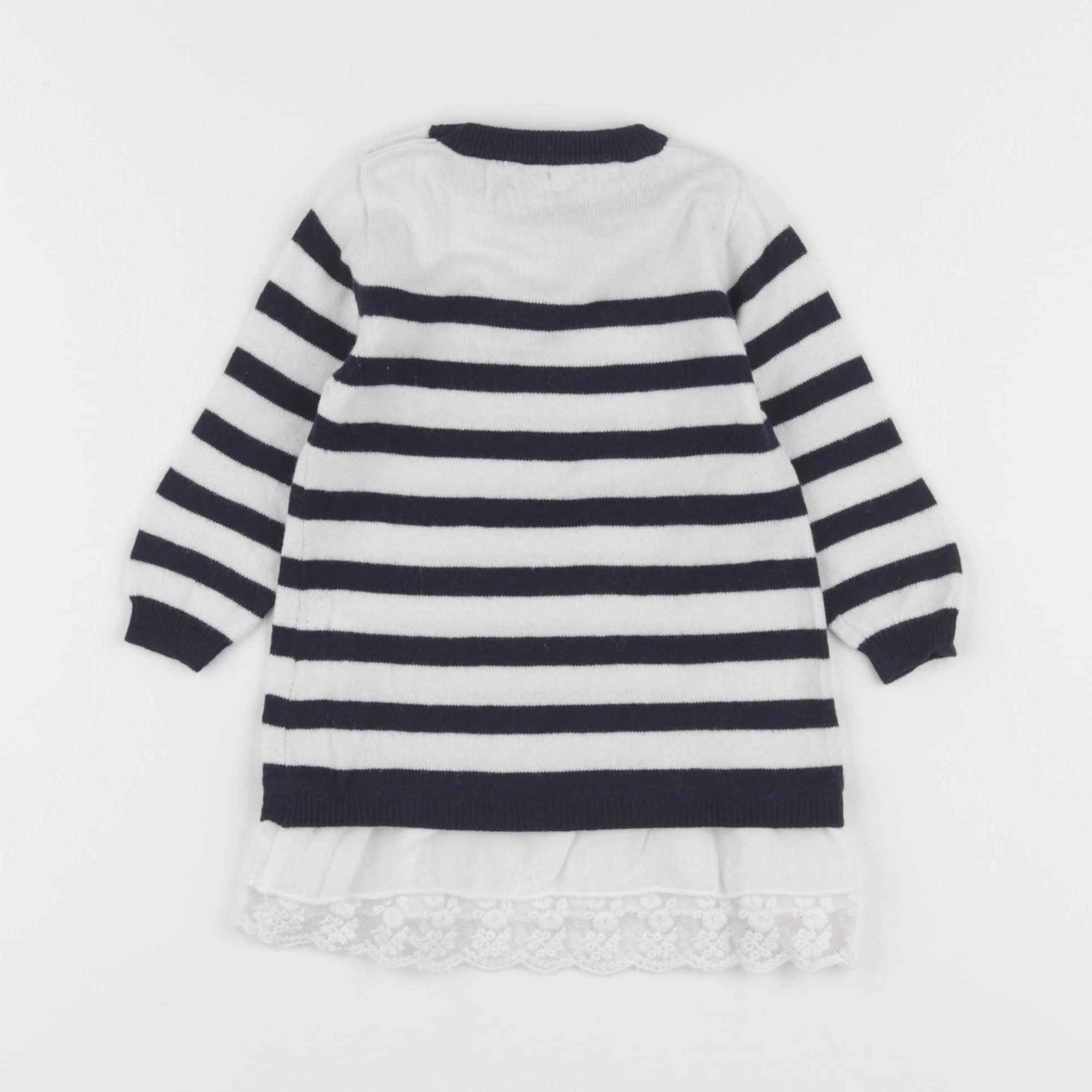 IKKS - robe blanc, bleu - 6 mois