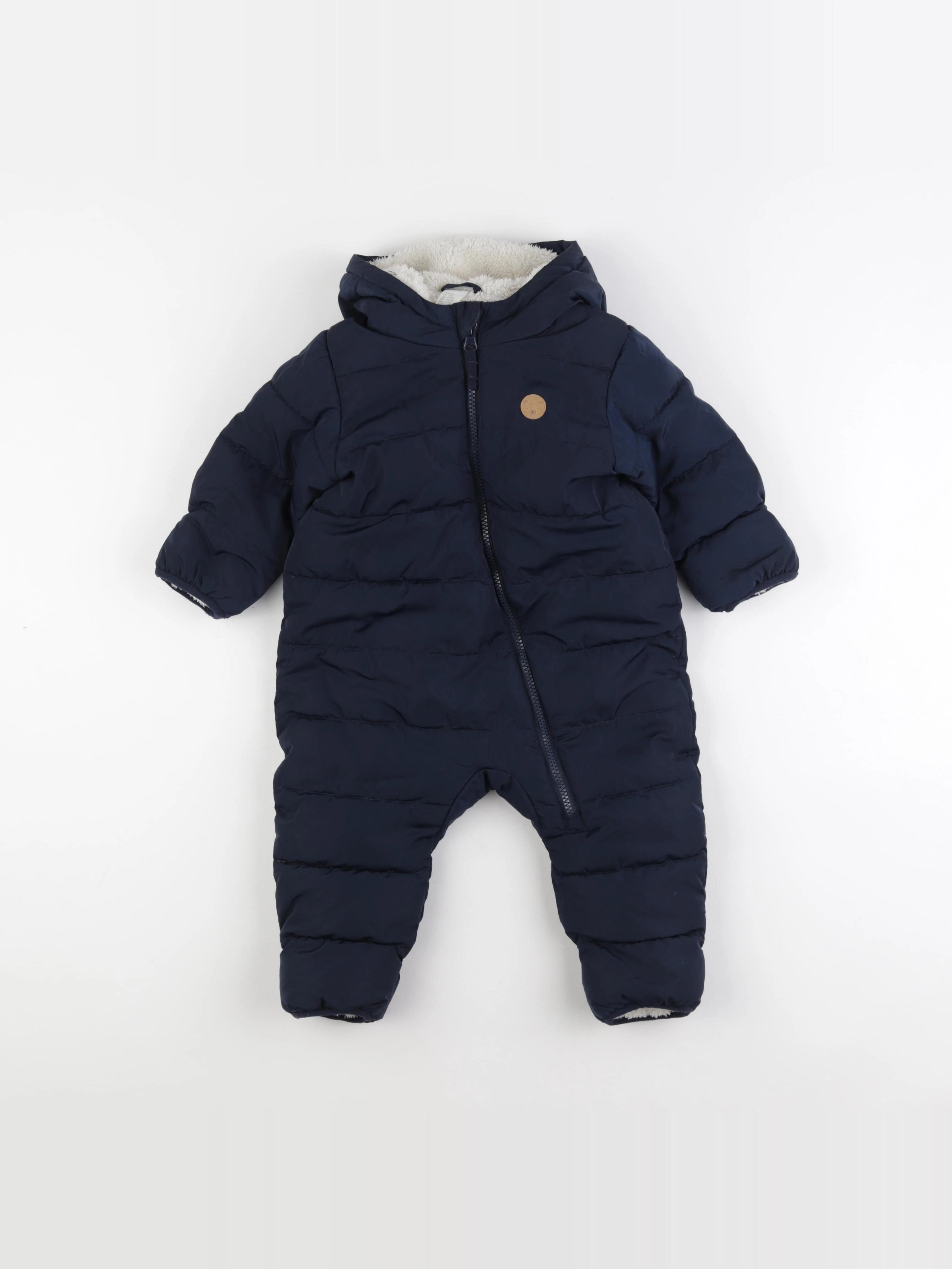 H&M - combi-pilote bleu - 6/9 mois