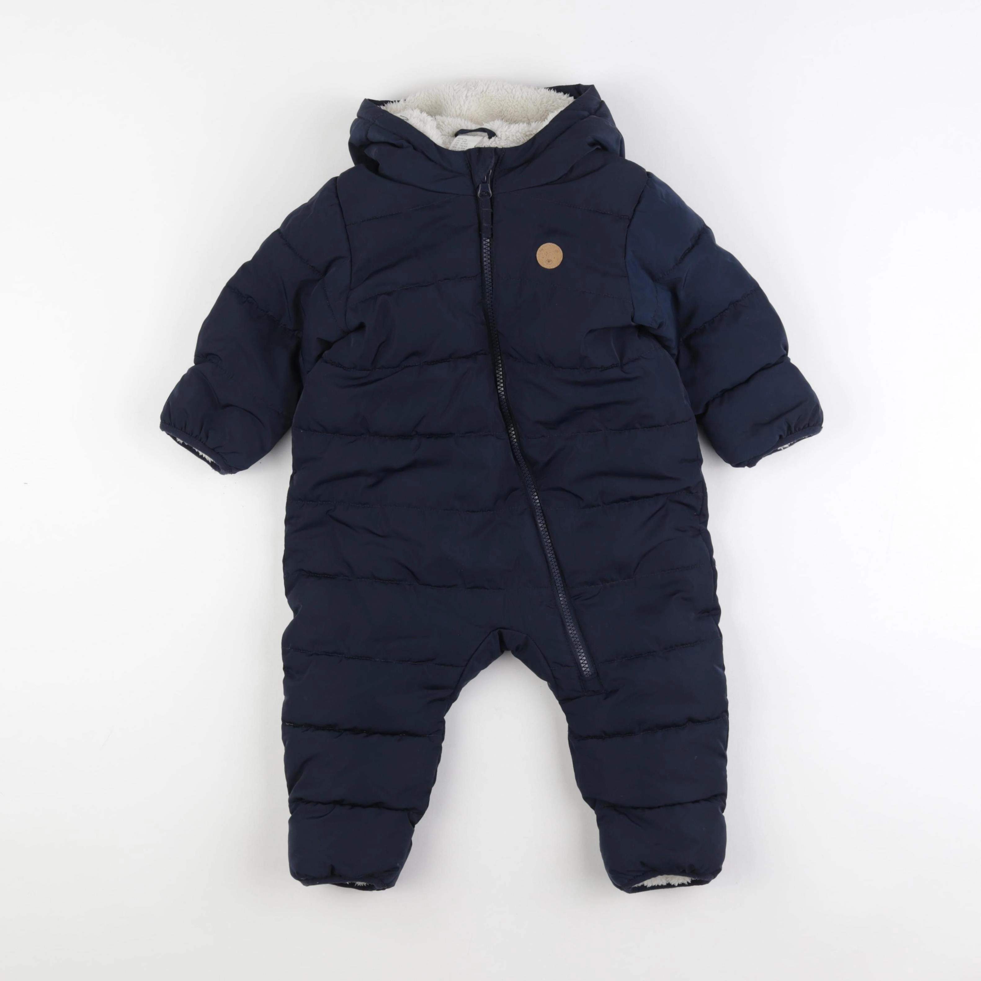 H&M - combi-pilote bleu - 6/9 mois