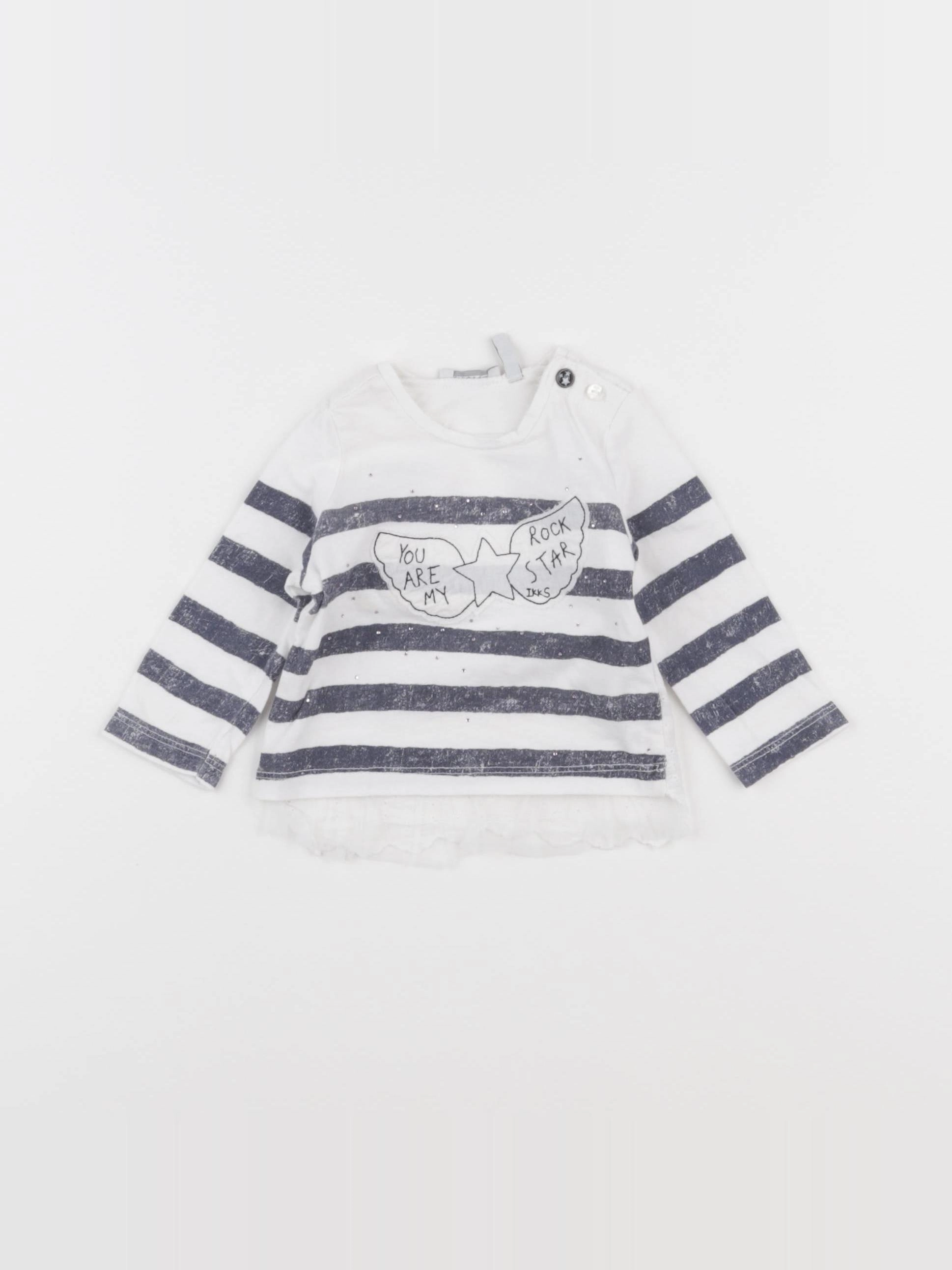 IKKS - tee-shirt blanc - 3 mois