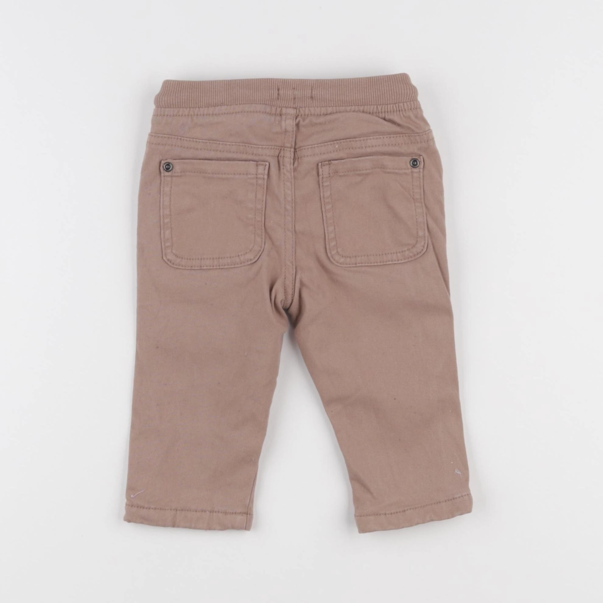 Vertbaudet - pantalon doublé marron - 9 mois