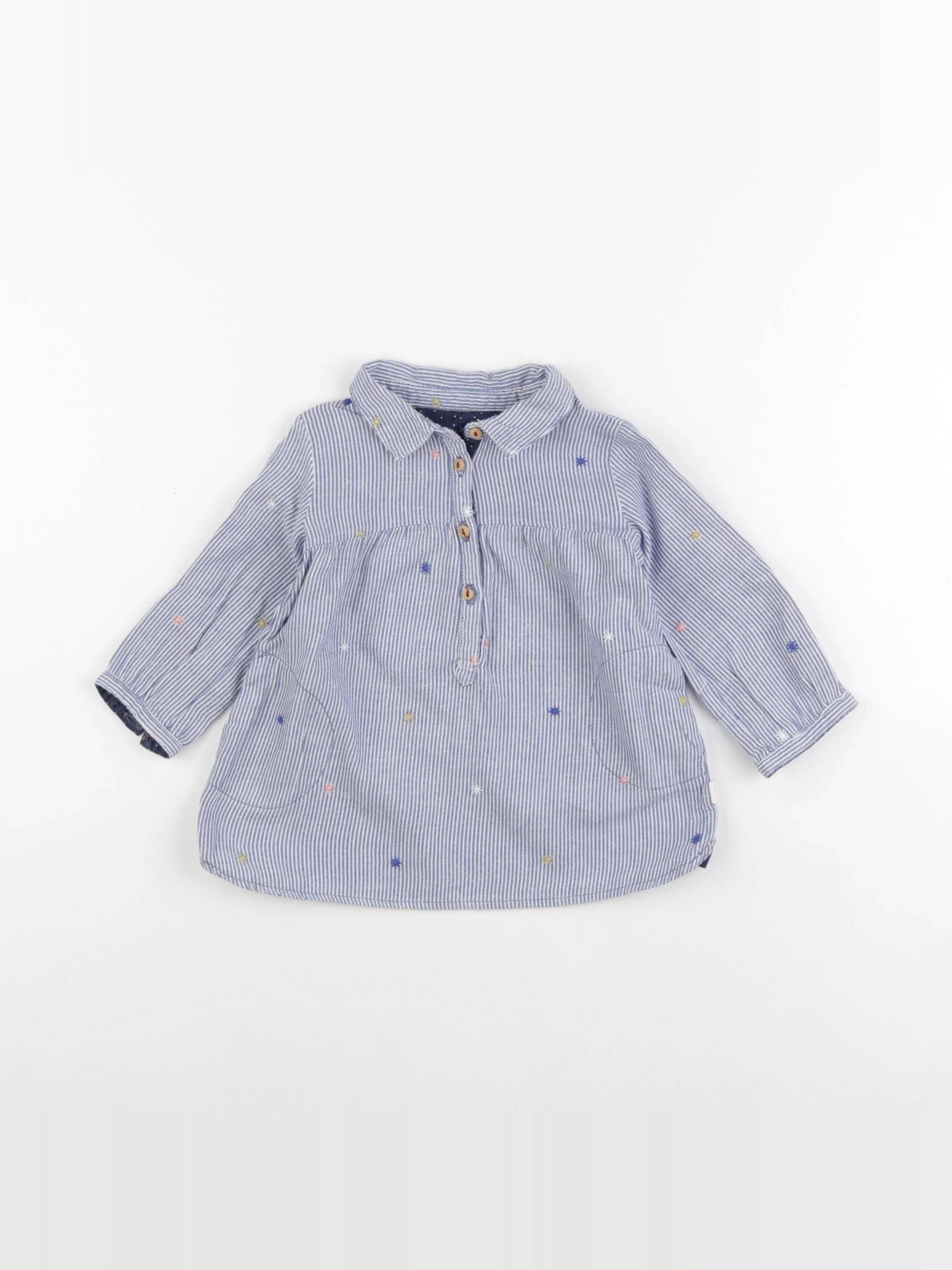 Zara - robe bleu - 9/12 mois