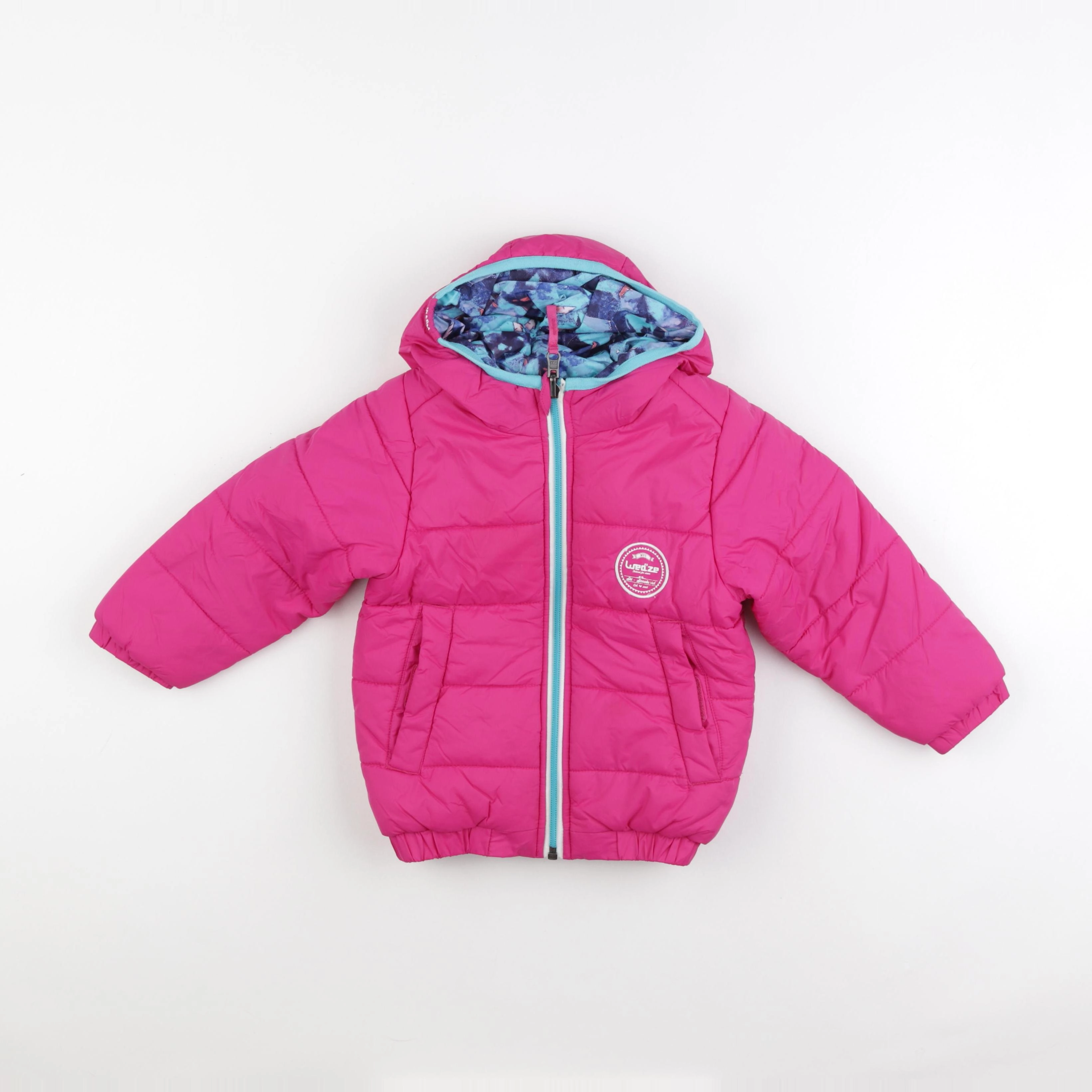 Decathlon ski - manteau de ski réversible rose - 3 ans