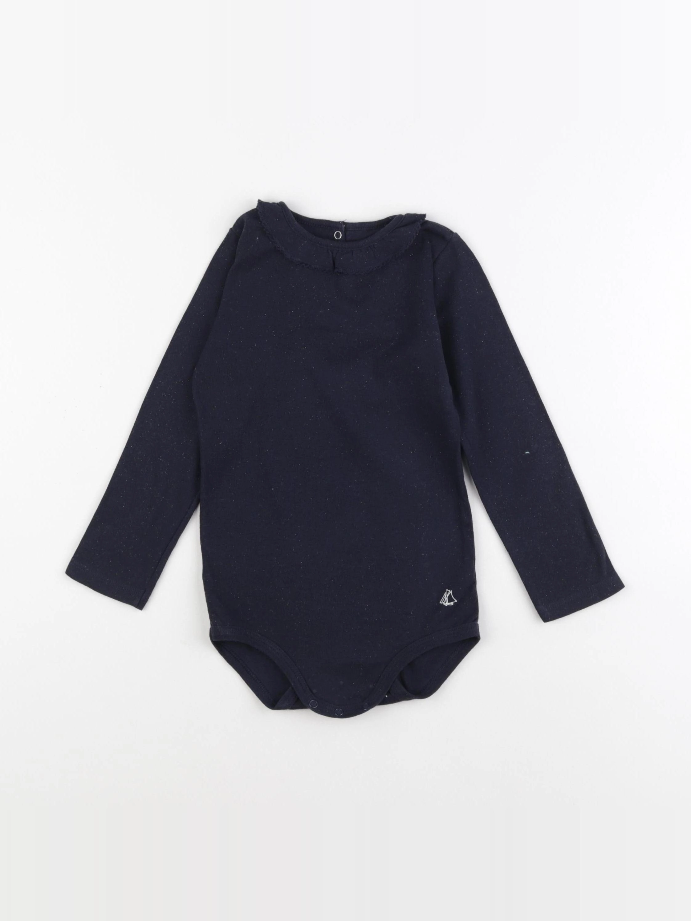Petit Bateau - body à col bleu - 3 ans