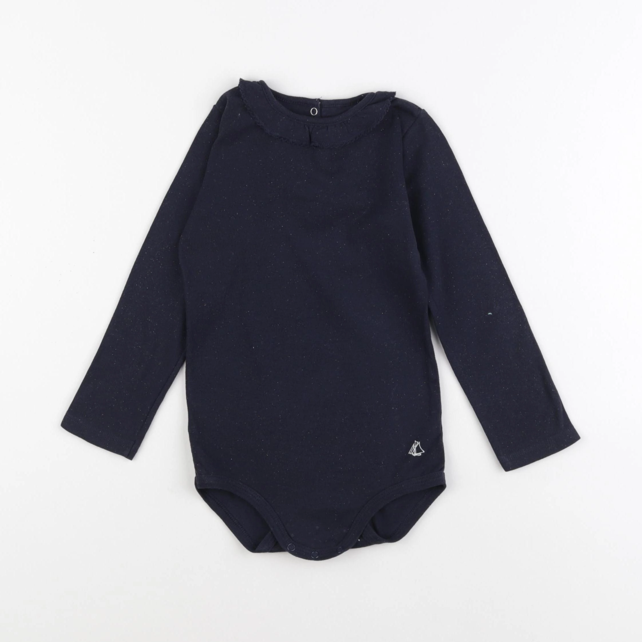Petit Bateau - body à col bleu - 3 ans