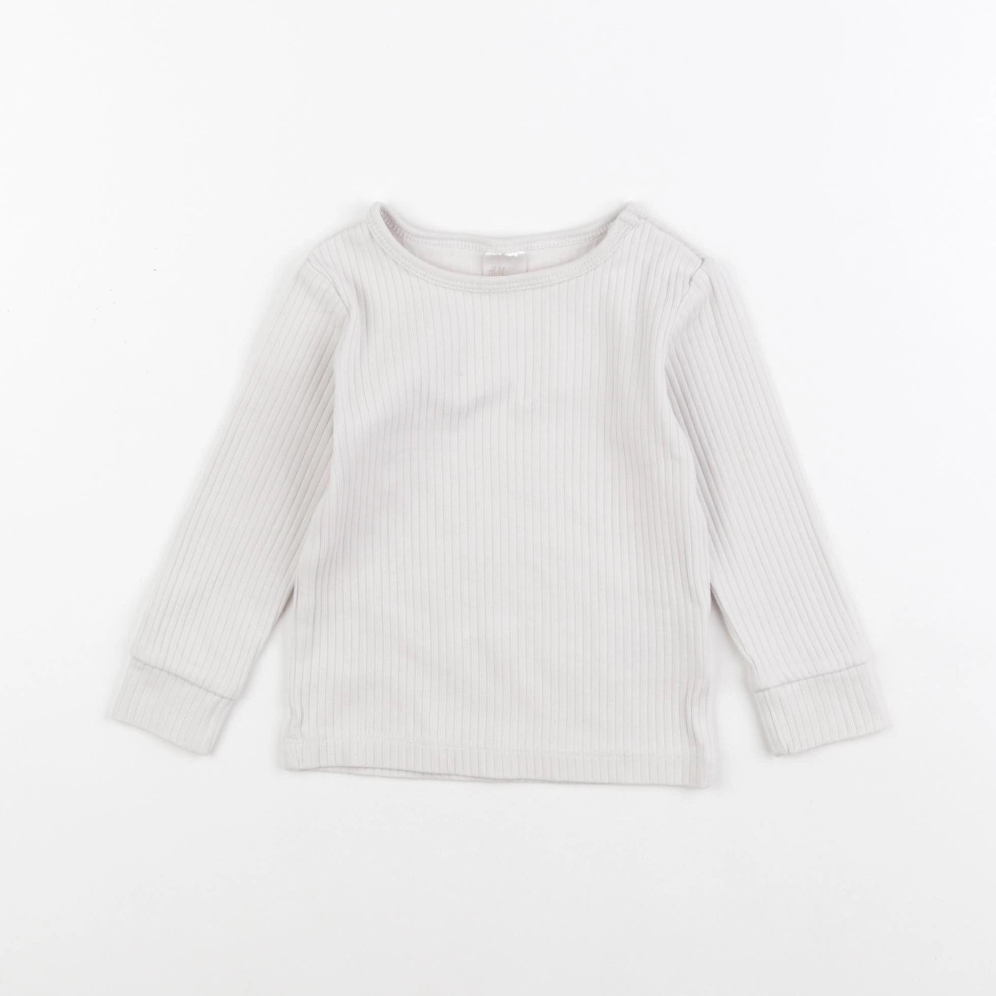 H&M - tee-shirt beige - 9/12 mois