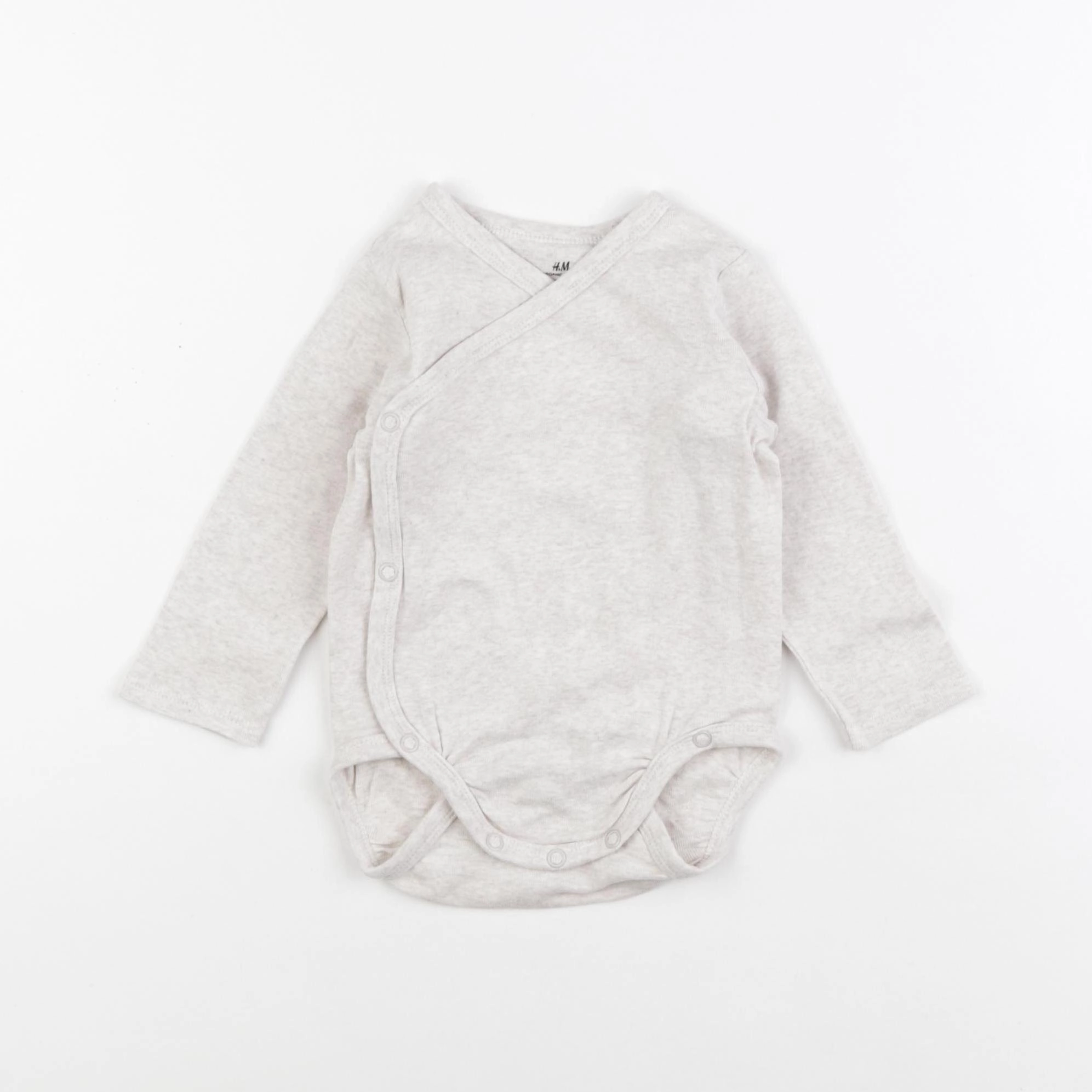 H&M - body beige - 6/9 mois