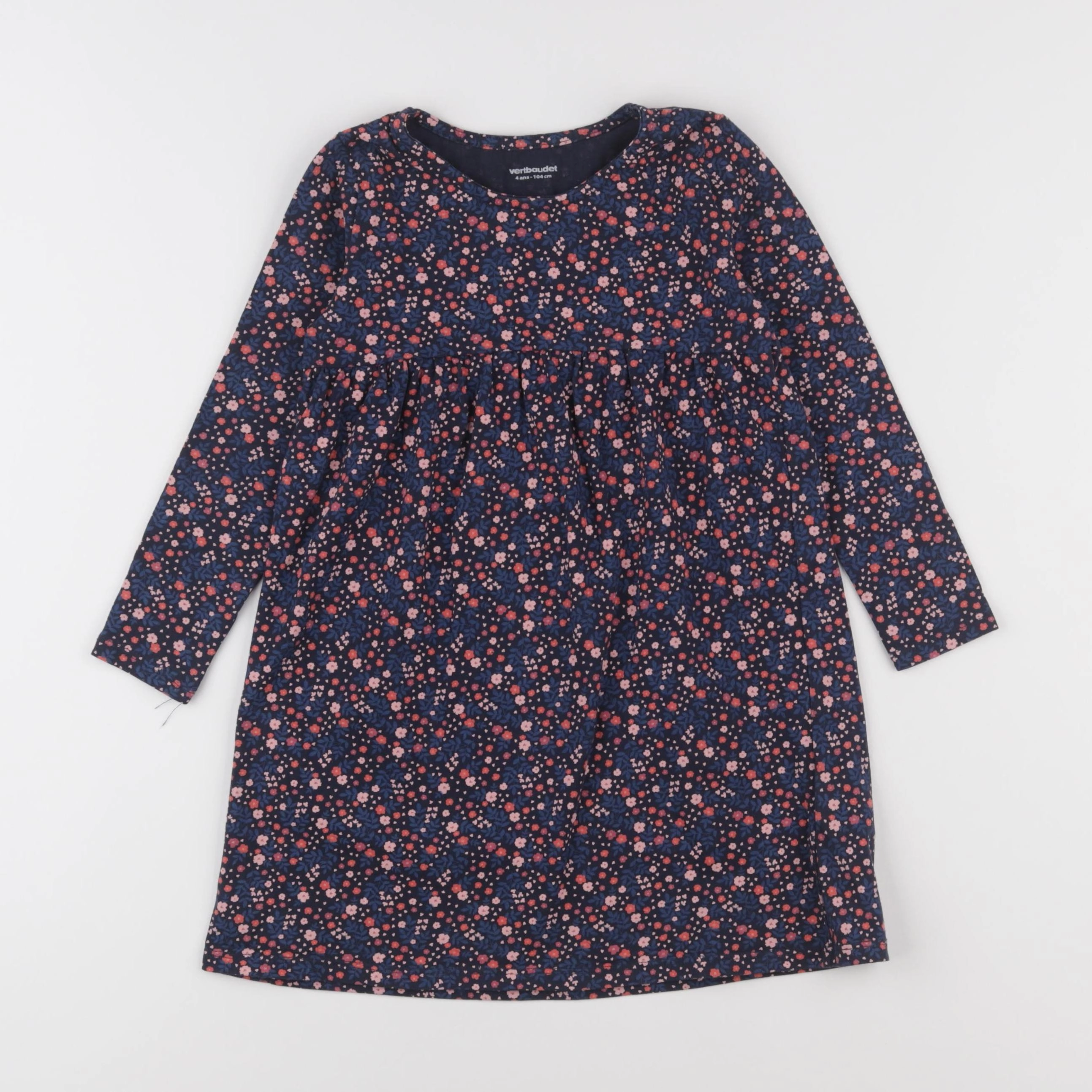Vertbaudet - robe bleu - 4 ans
