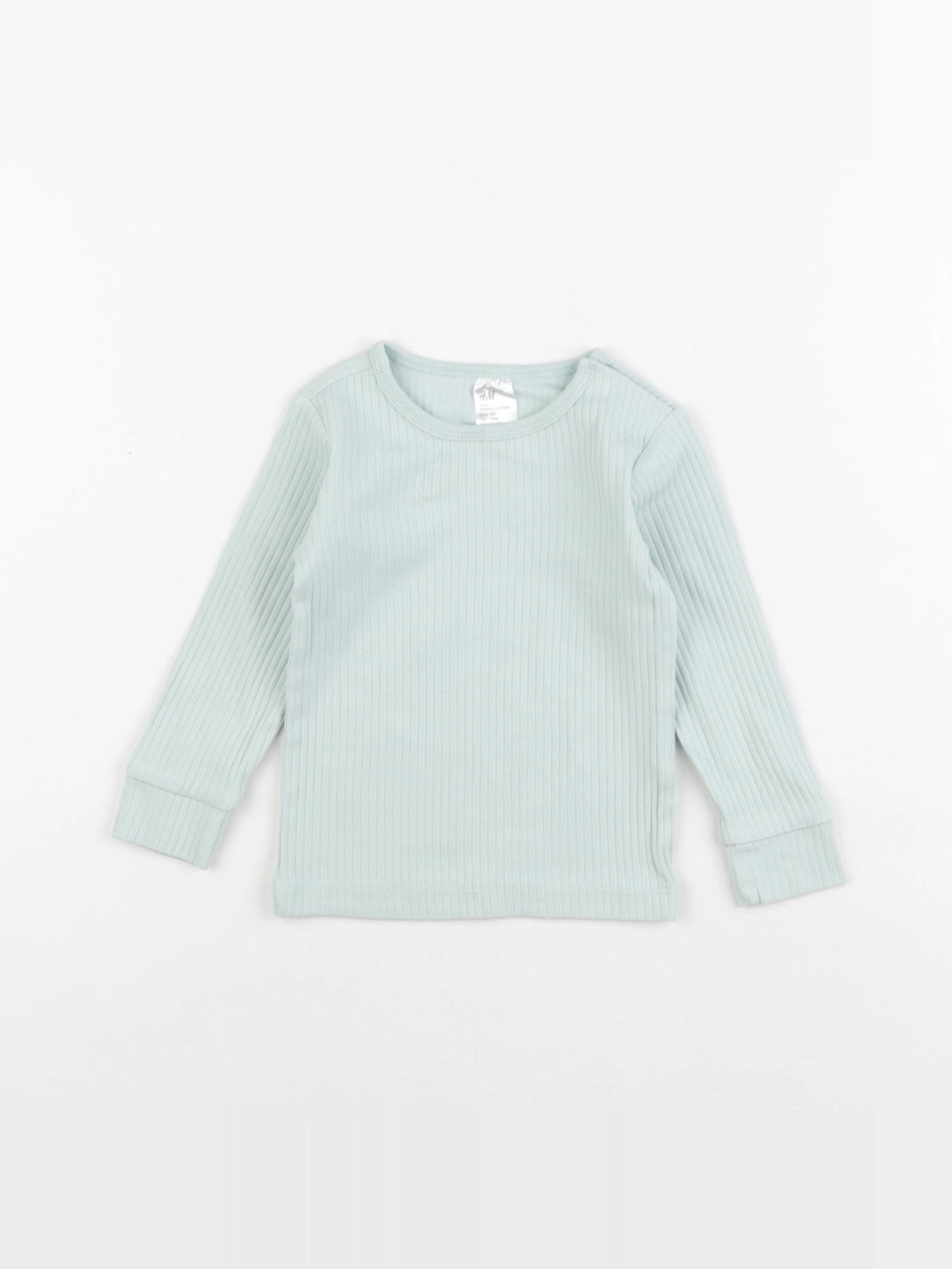 H&M - tee-shirt vert - 9/12 mois