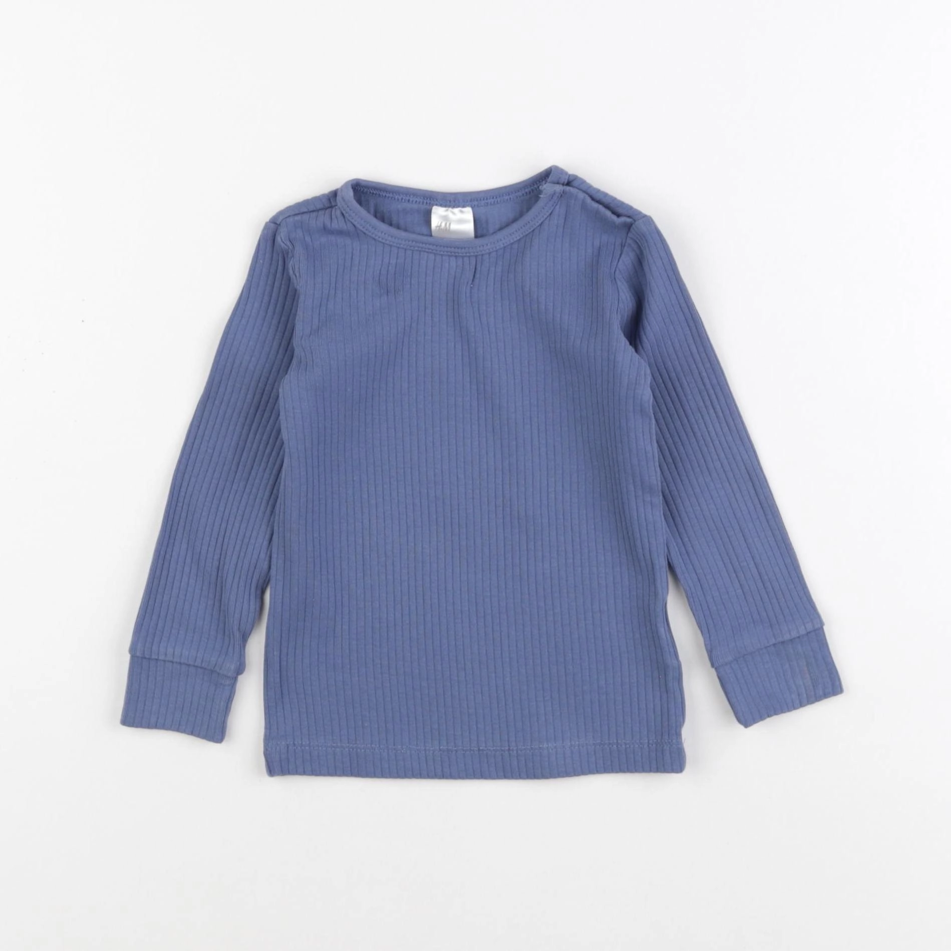 H&M - tee-shirt bleu - 9/12 mois
