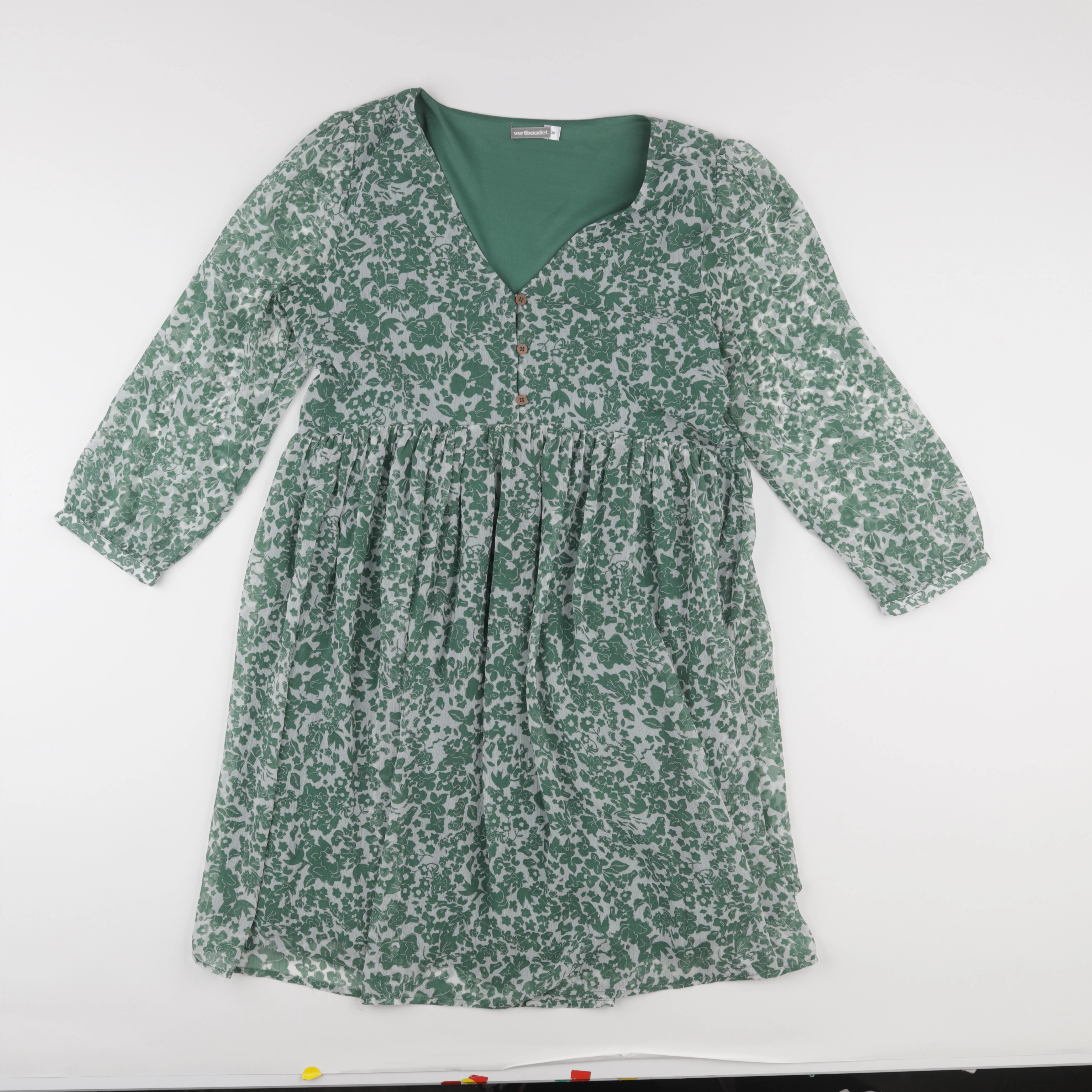 Vertbaudet - robe grossesse vert - 36