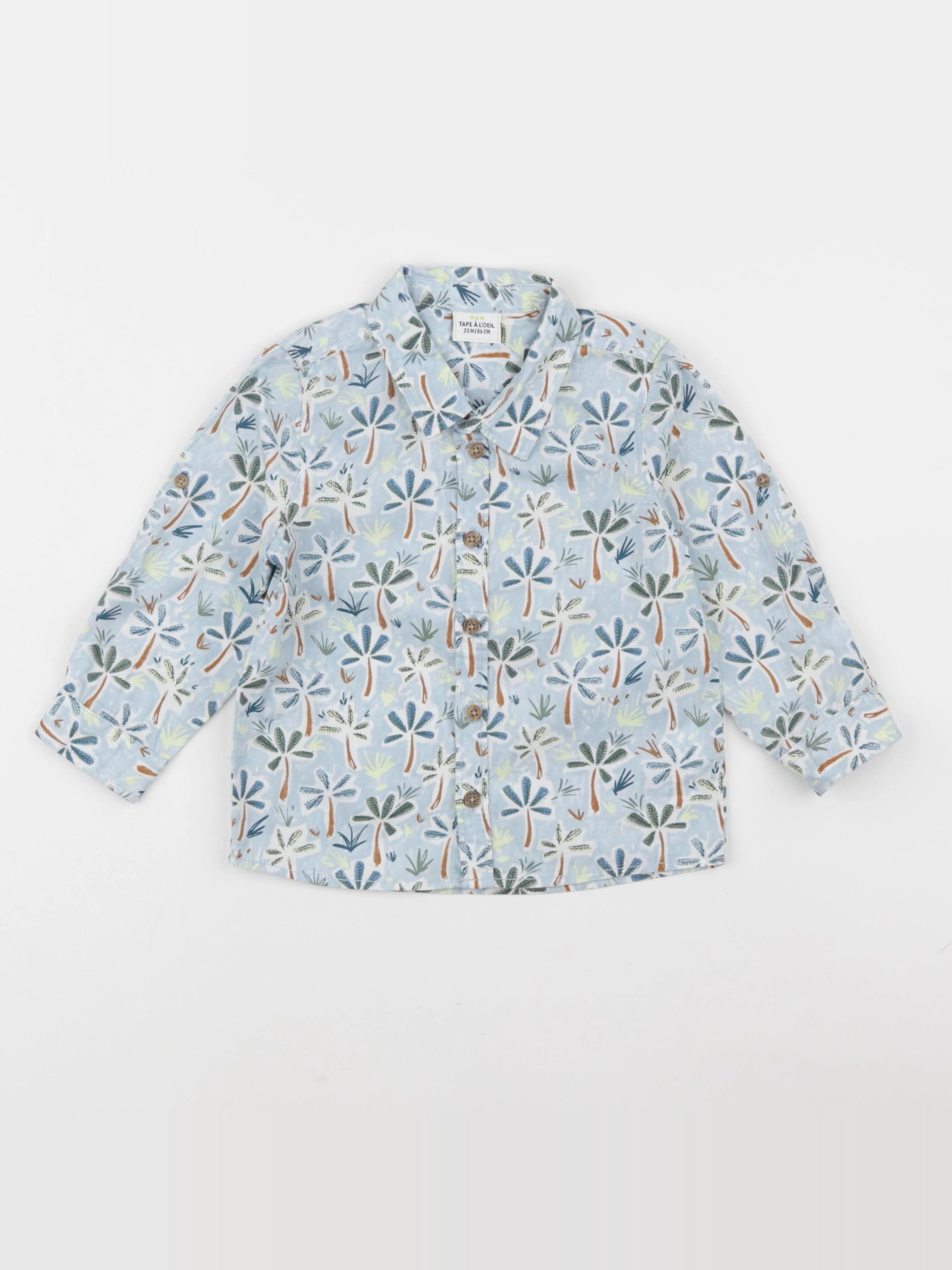 Tape à l'oeil - chemise bleu - 24 mois