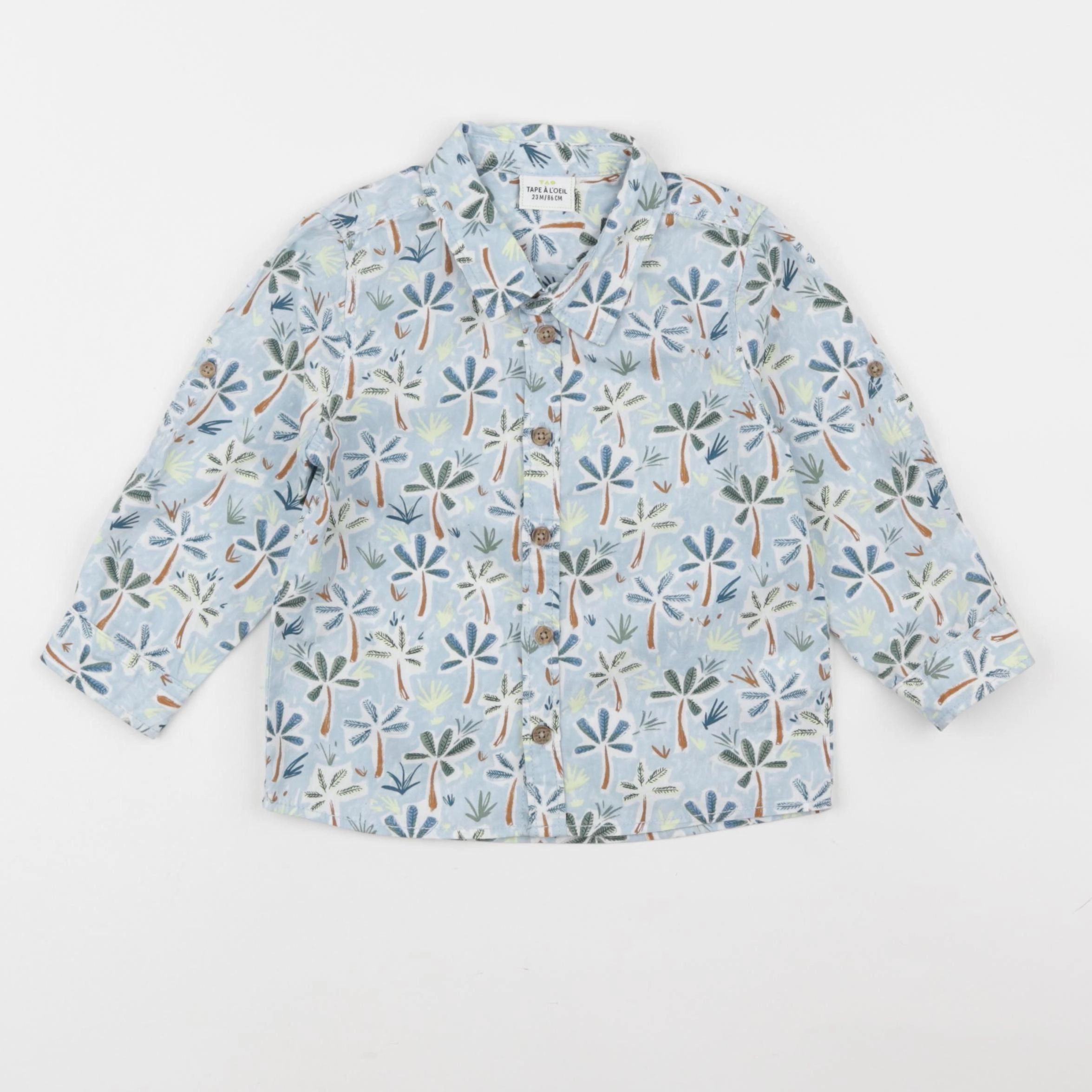 Tape à l'oeil - chemise bleu - 24 mois