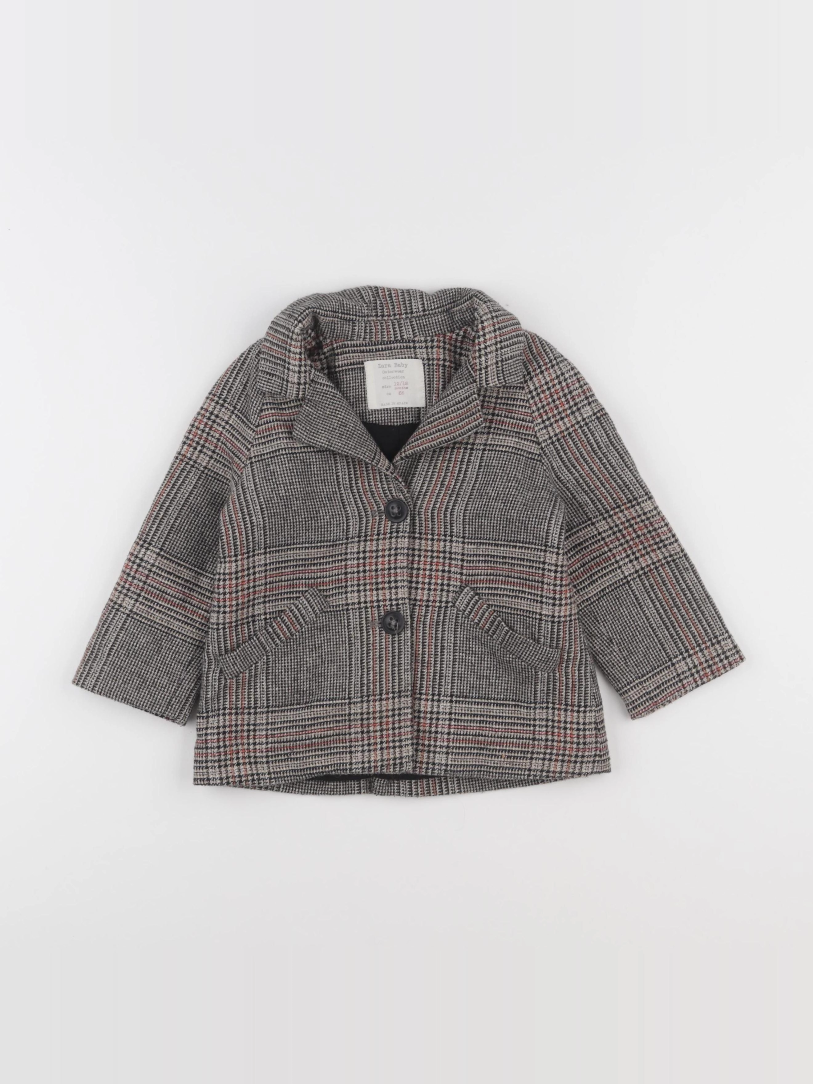 Zara - veste marron - 12/18 mois