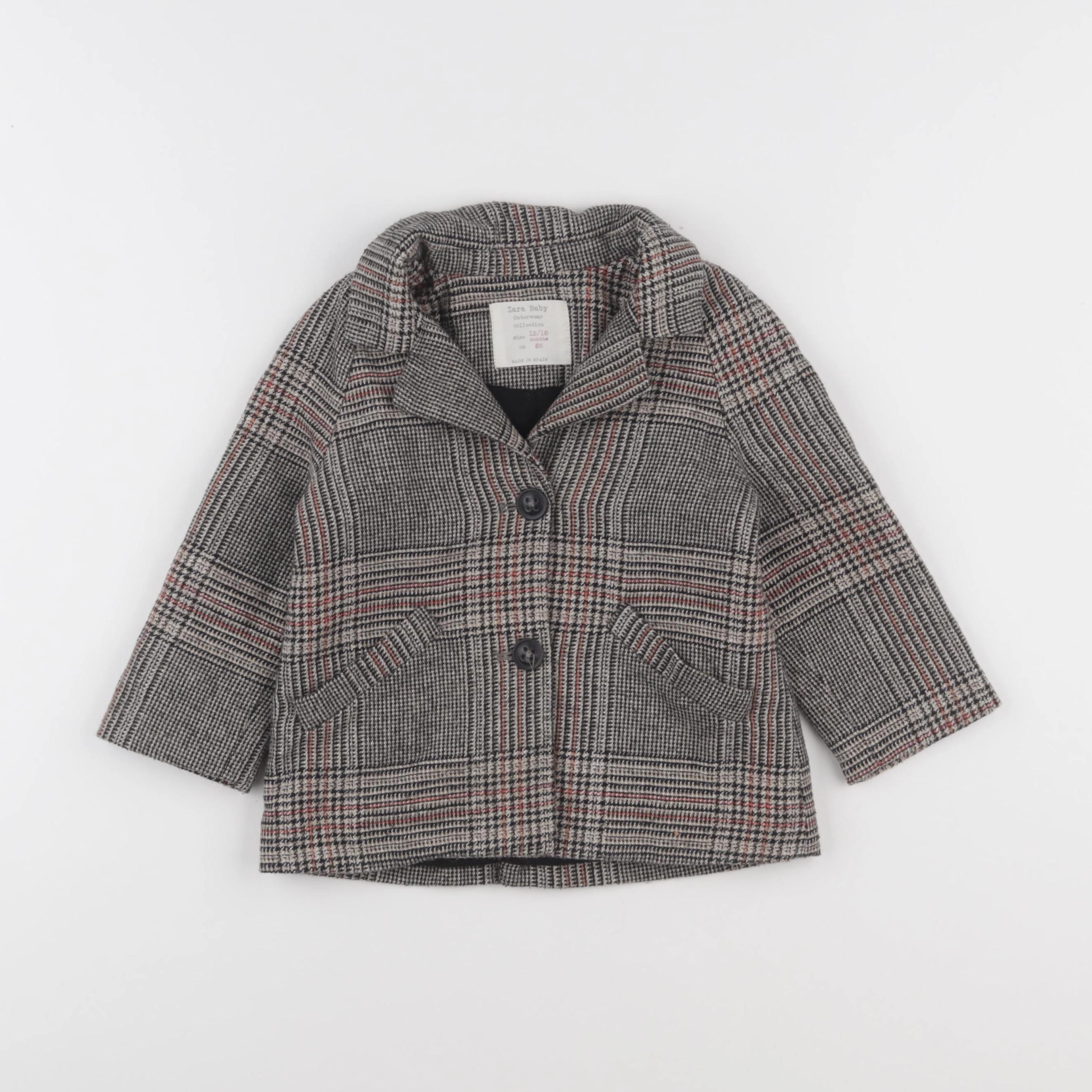 Zara - veste marron - 12/18 mois