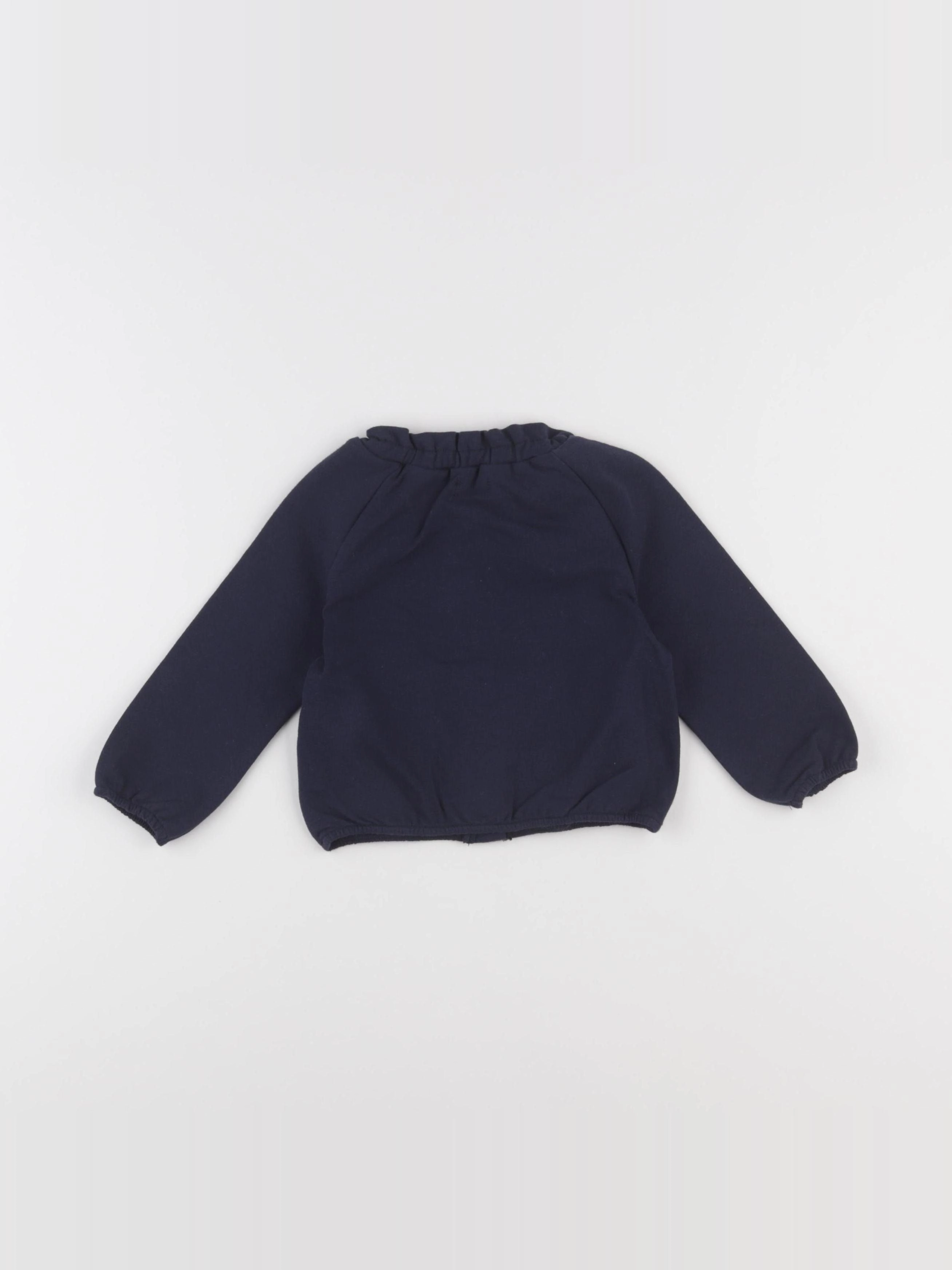 IKKS - sweat bleu - 12 mois