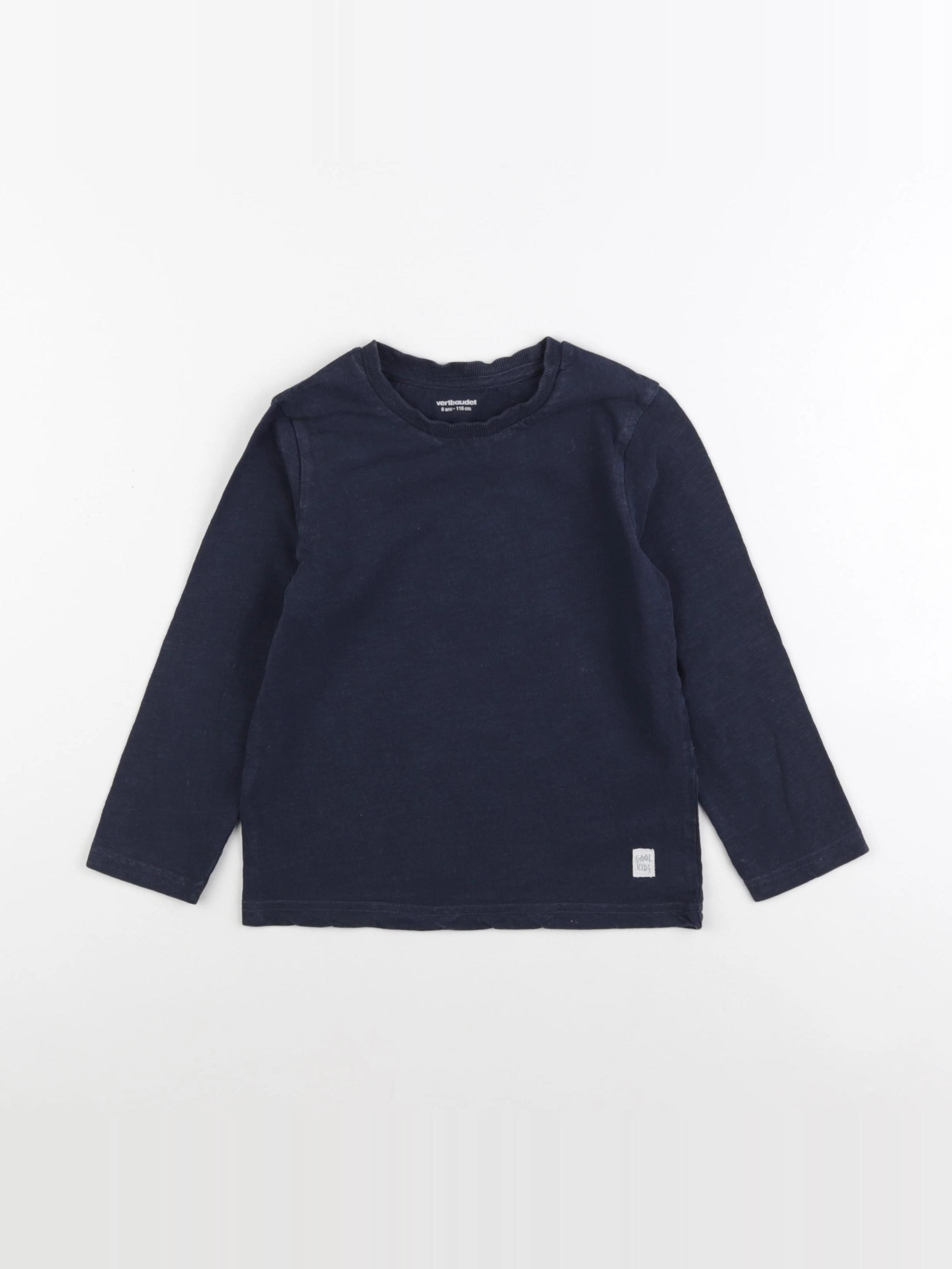 Vertbaudet - tee-shirt bleu - 6 ans
