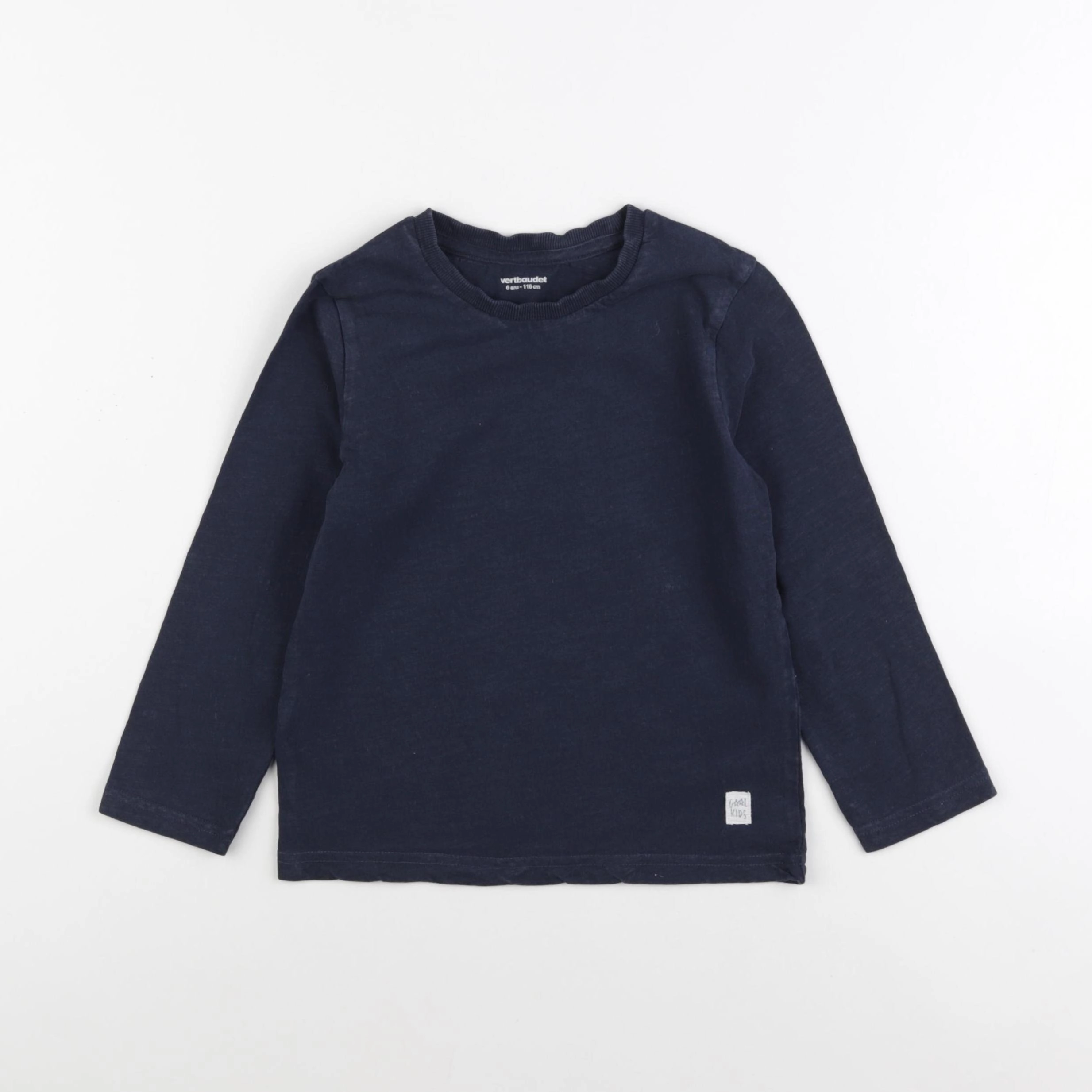 Vertbaudet - tee-shirt bleu - 6 ans