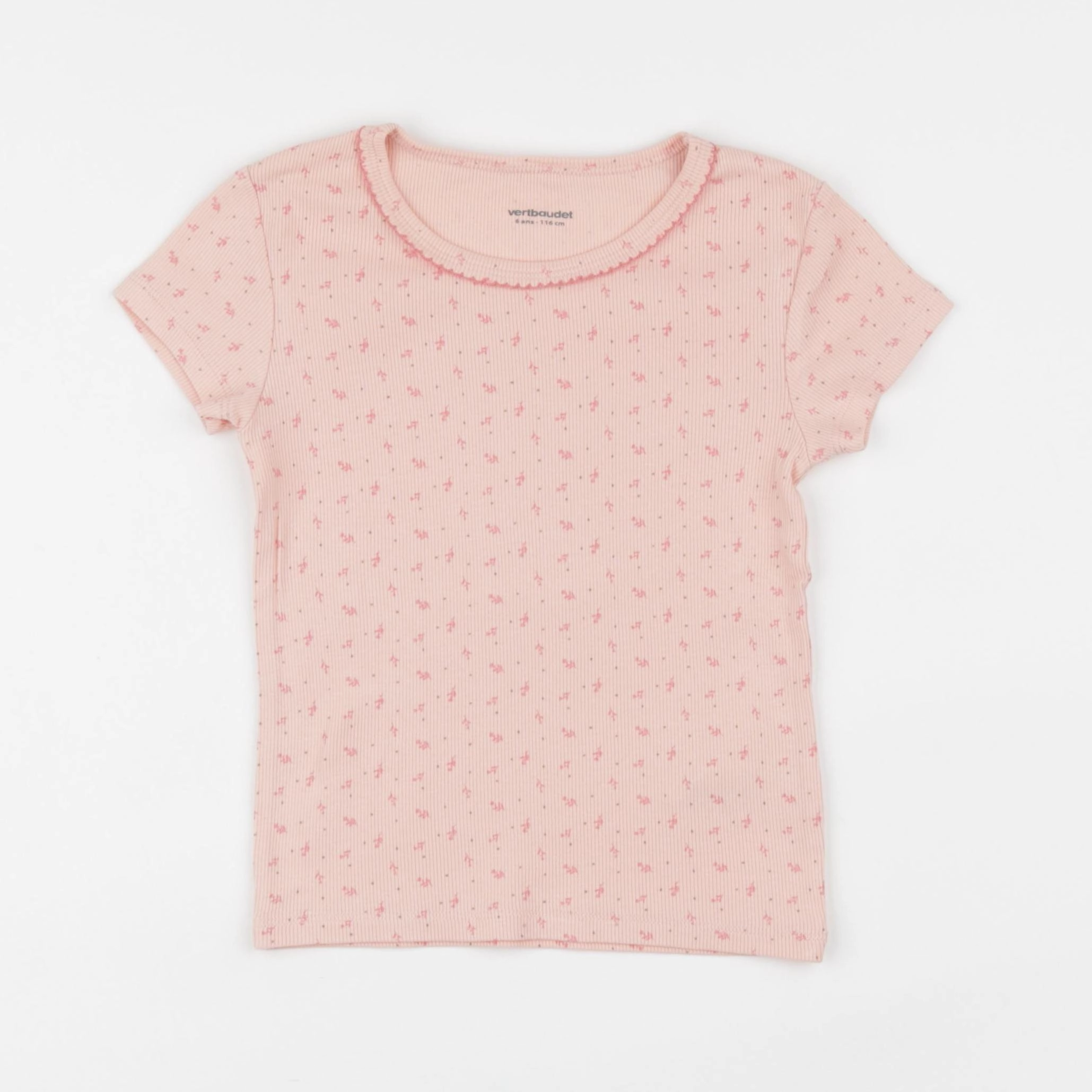 Vertbaudet - maillot de corps rose - 6 ans