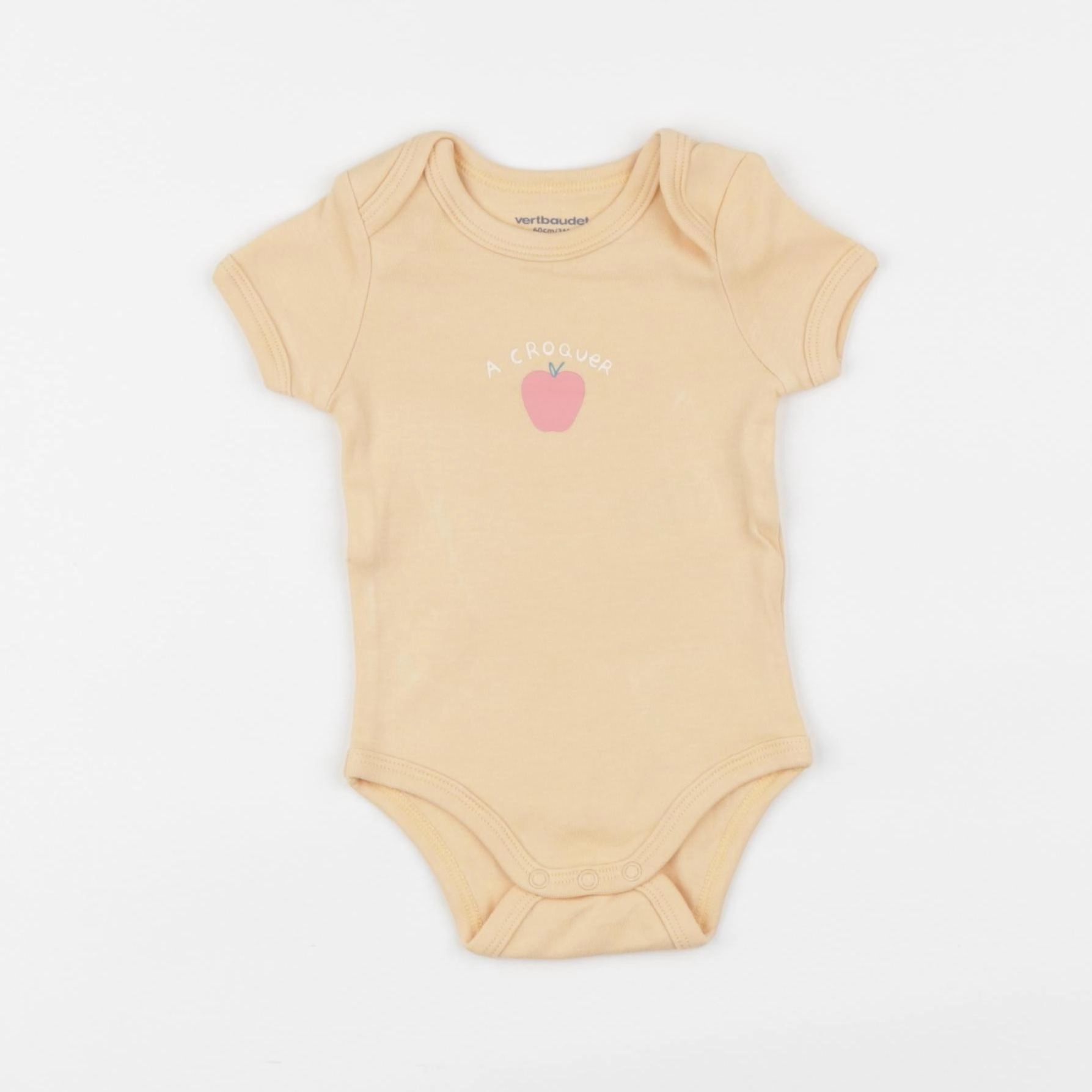 Vertbaudet - body orange - 3 mois
