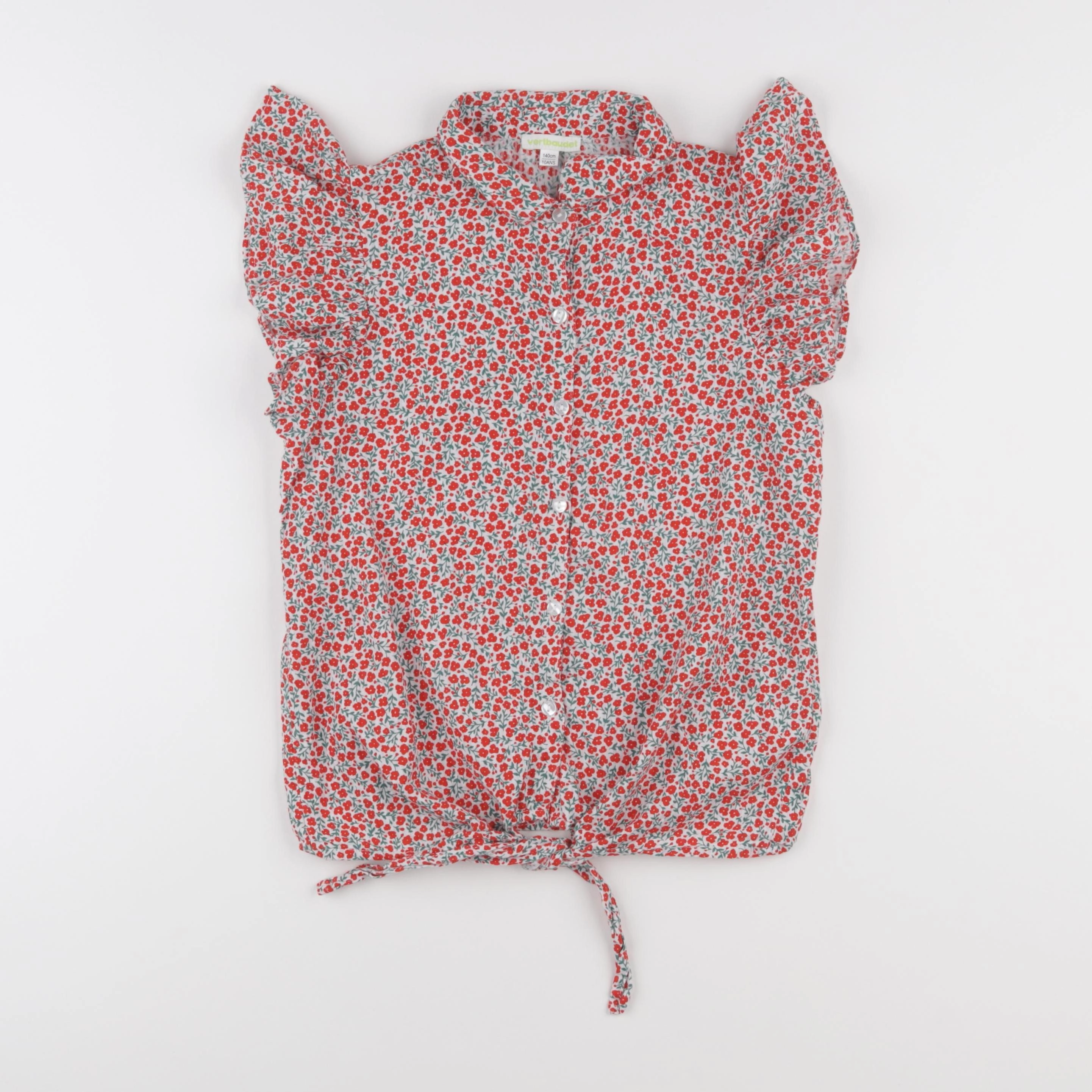 Vertbaudet - blouse rouge - 10 ans